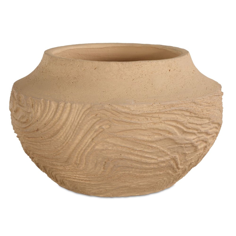Uttermost Sandstone Flow Terracotta Round Vase - Image 2