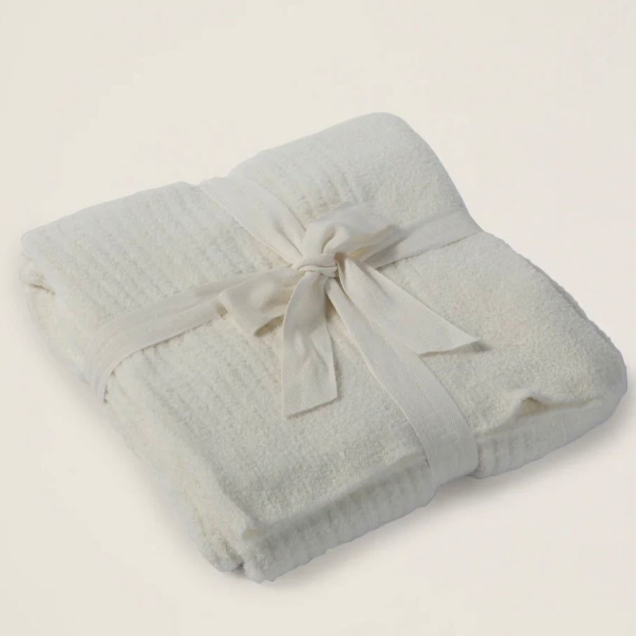 Barefoot Dreams CozyChic Lite Pearl Ribbed Throw Blanket