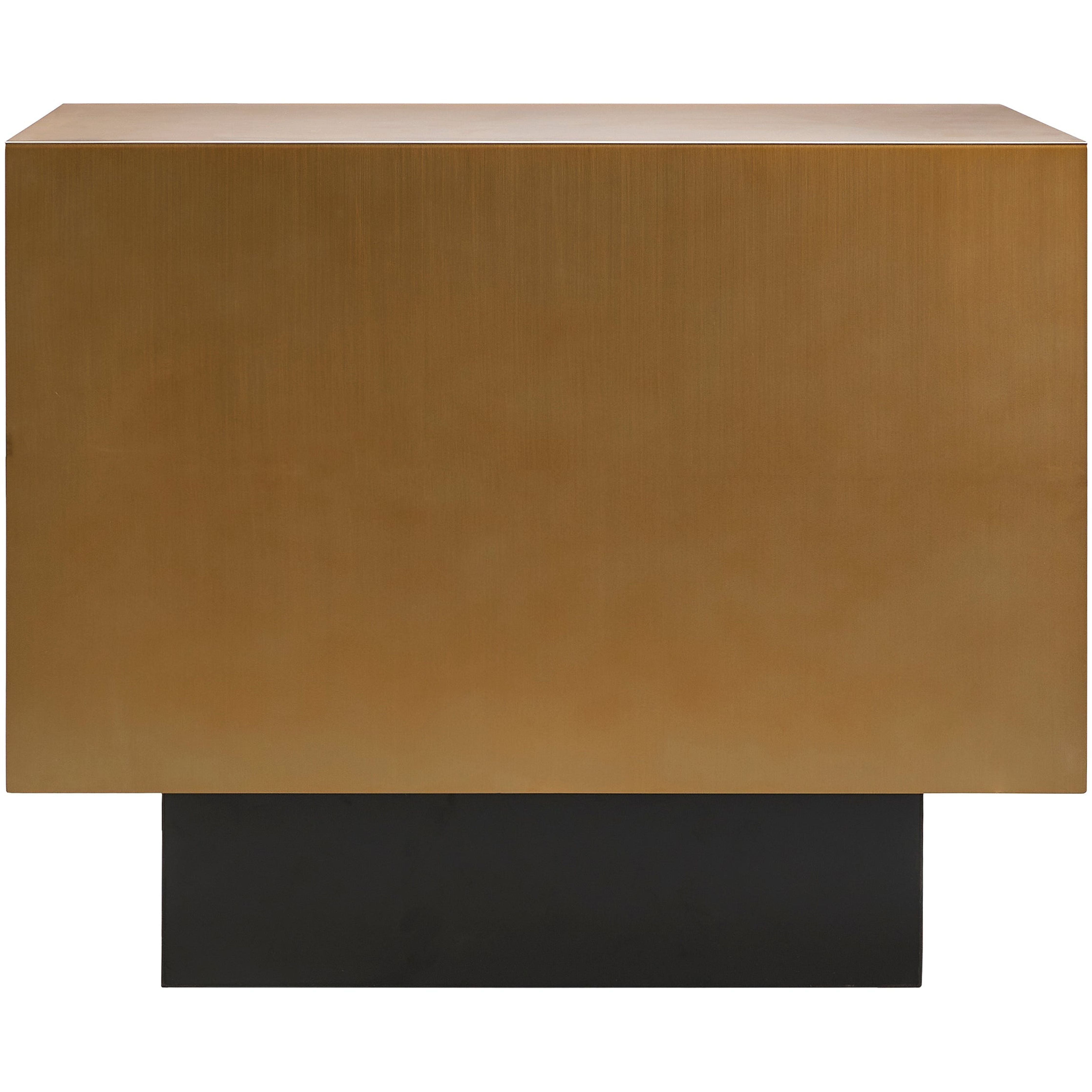 Surya Peaceful Modern Gold and Black Side Table - Image 2
