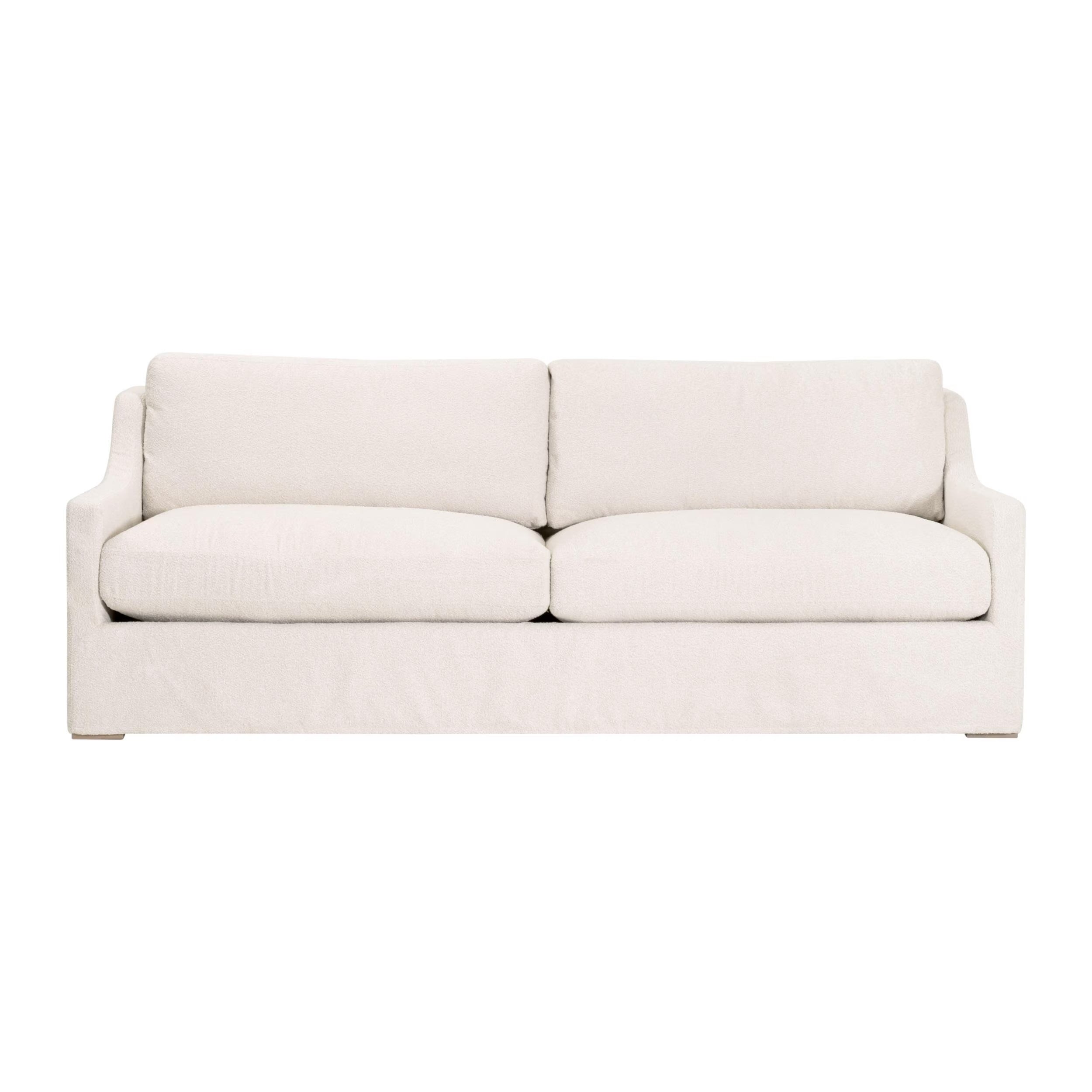 Essentials For Living Colin Outdoor 94” Slope Arm Slipcover Sofa ~ Performance Harborside Ivory, Desert Accoya