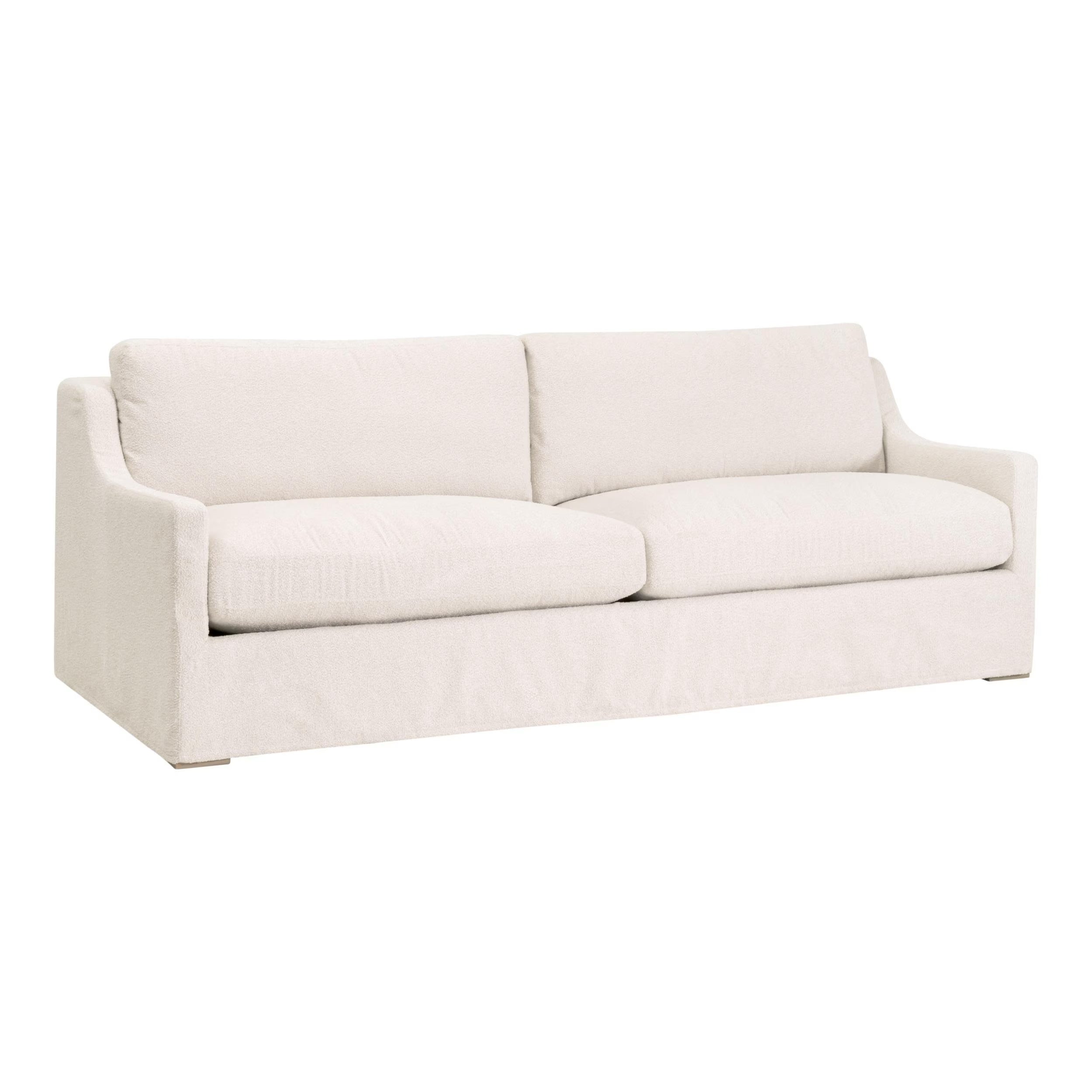 Essentials For Living Colin Outdoor 94” Slope Arm Slipcover Sofa ~ Performance Harborside Ivory, Desert Accoya - Image 2