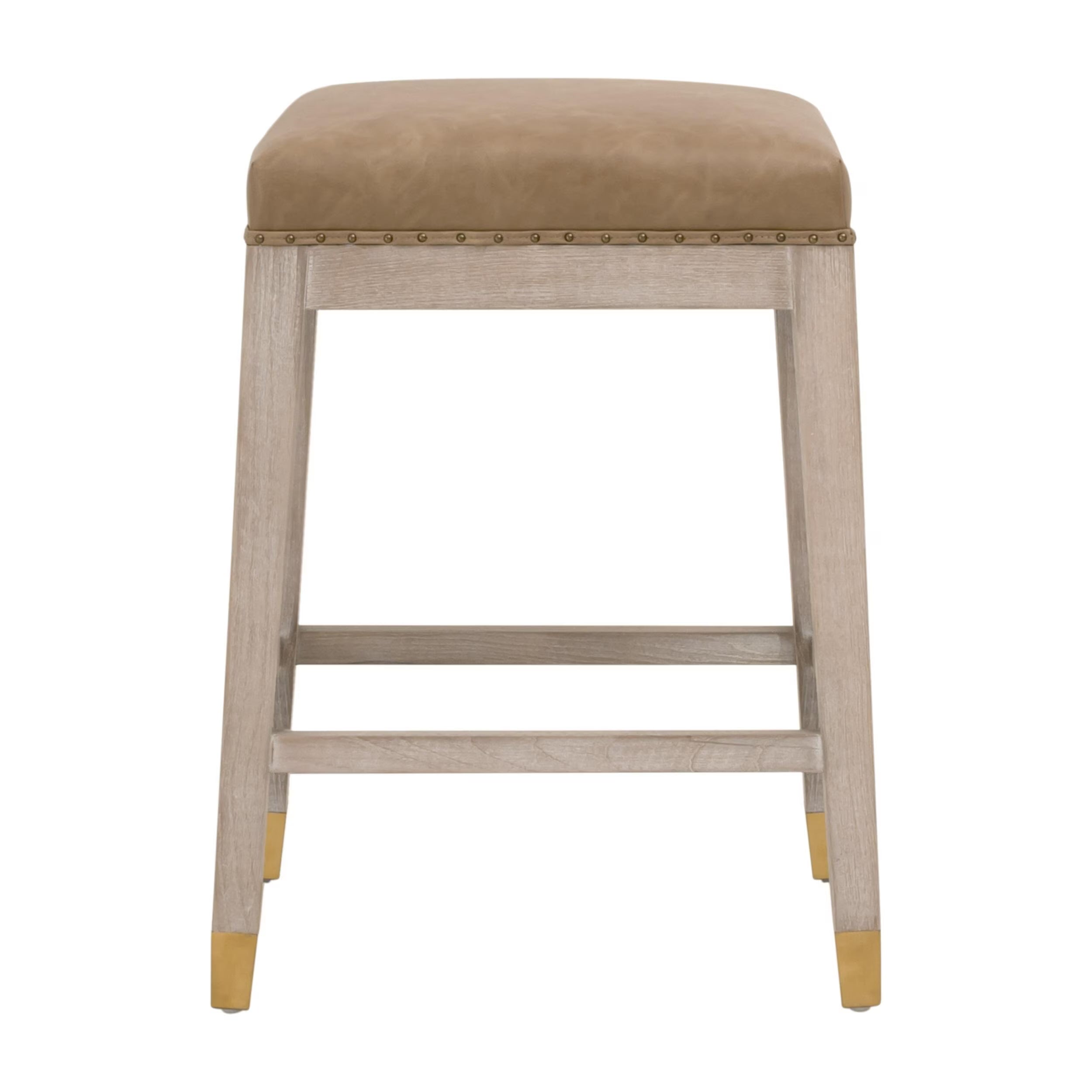 Essentials For Living Wyatt Counter Stool ~ Ivanhoe Toast, Natural Gray Ash - Image 1