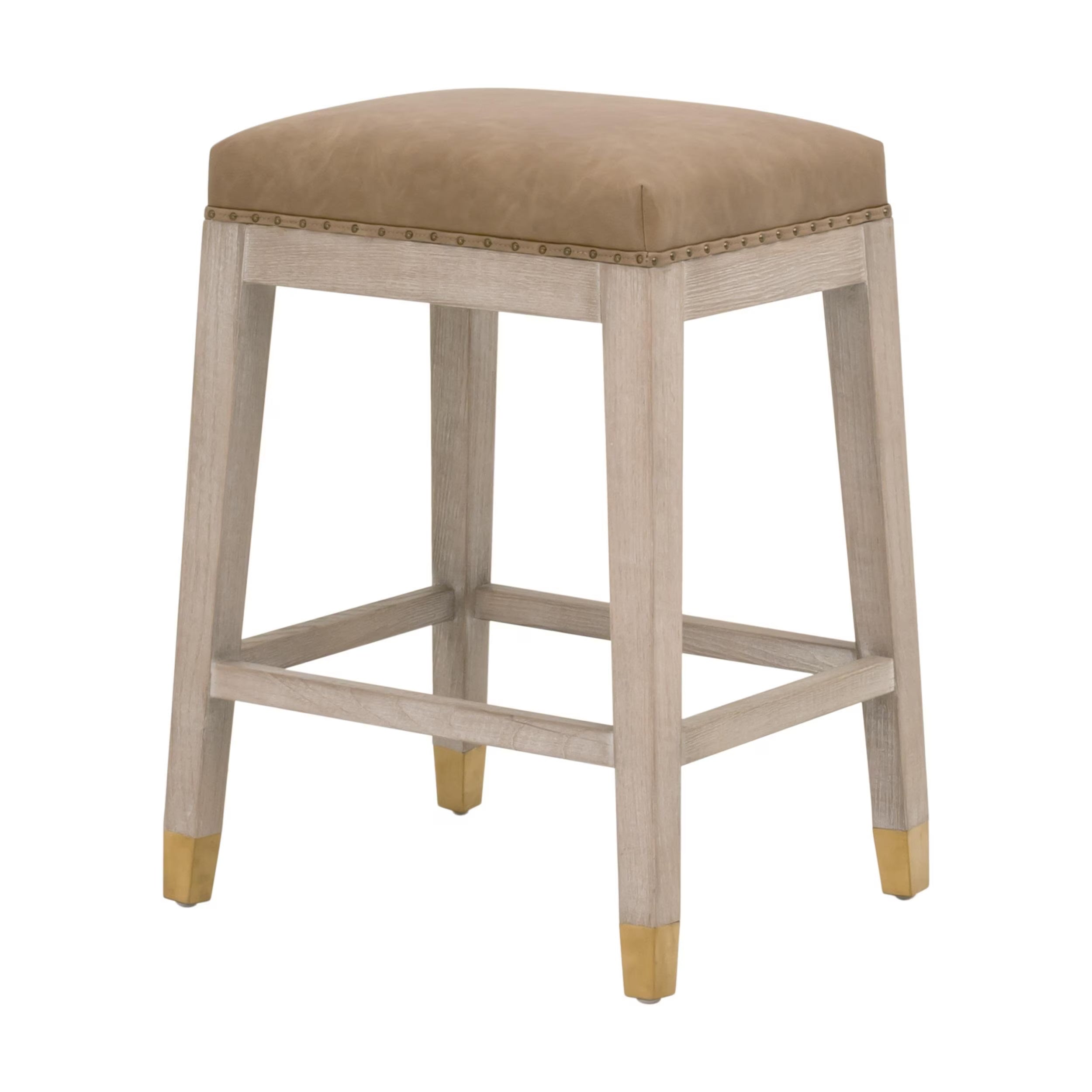 Essentials For Living Wyatt Counter Stool ~ Ivanhoe Toast, Natural Gray Ash - Image 2
