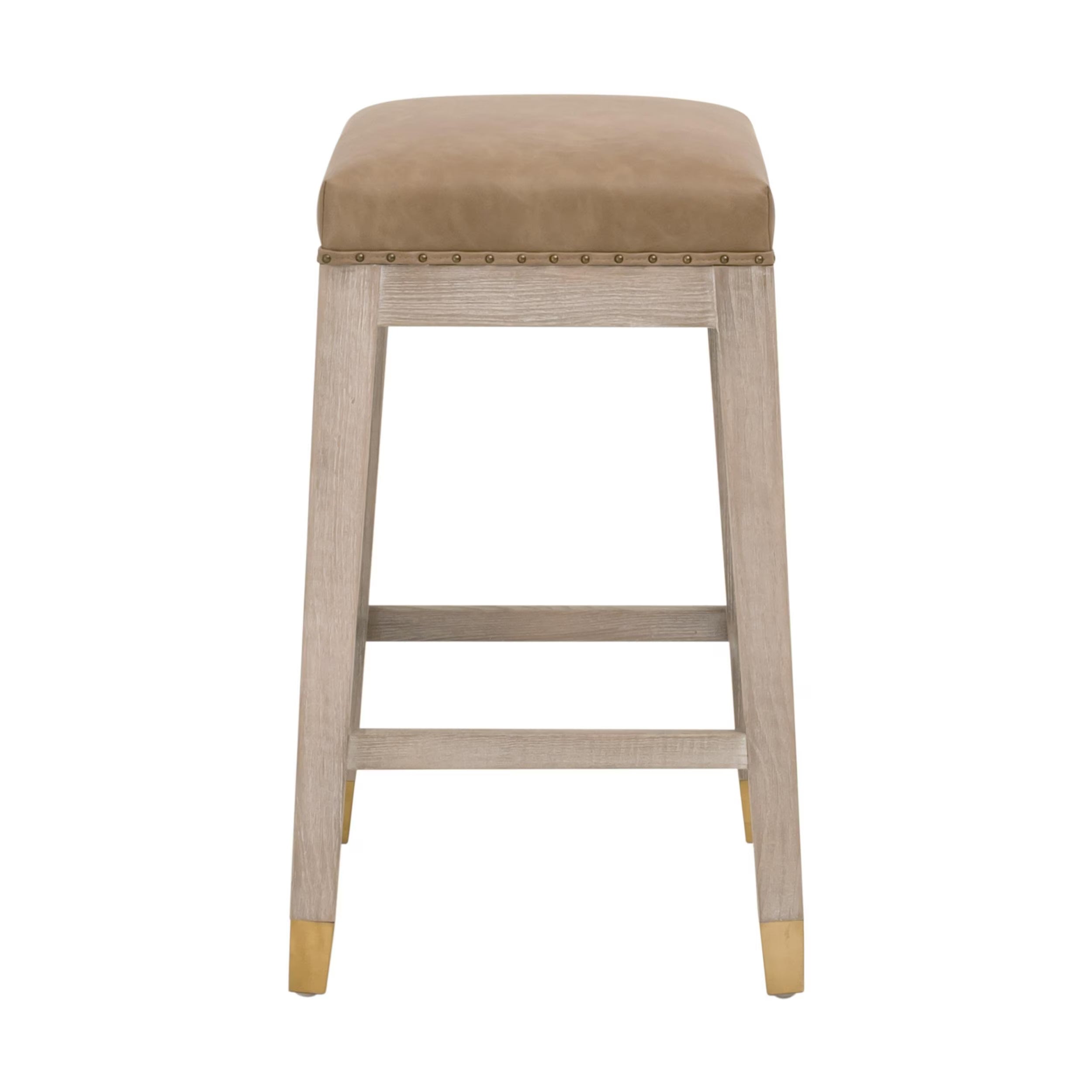 Essentials For Living Wyatt Counter Stool ~ Ivanhoe Toast, Natural Gray Ash - Image 3