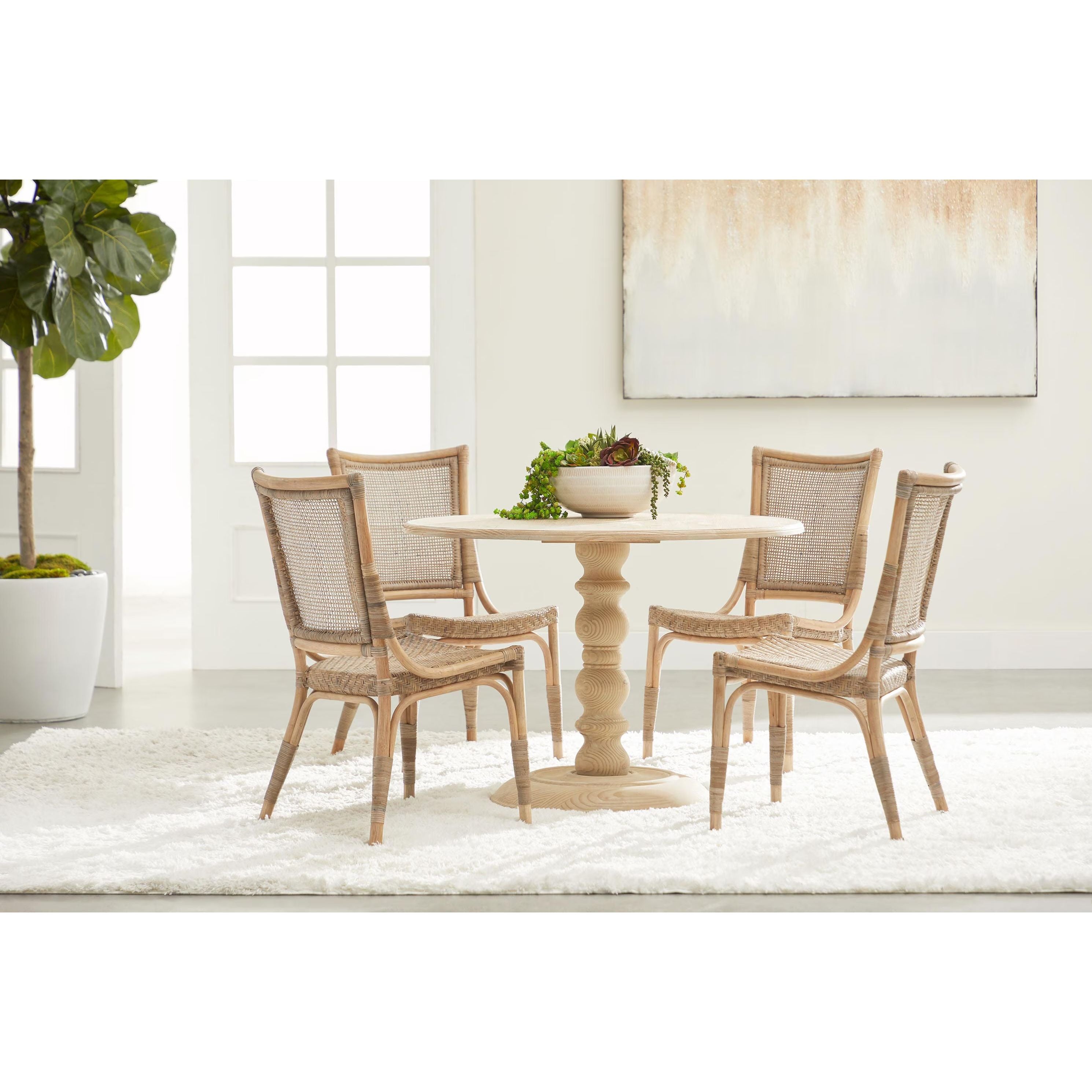 Essentials For Living Luna Dining Chair ~ Matte Gray, Matte Gray Binding (Set of 2) - Image 2