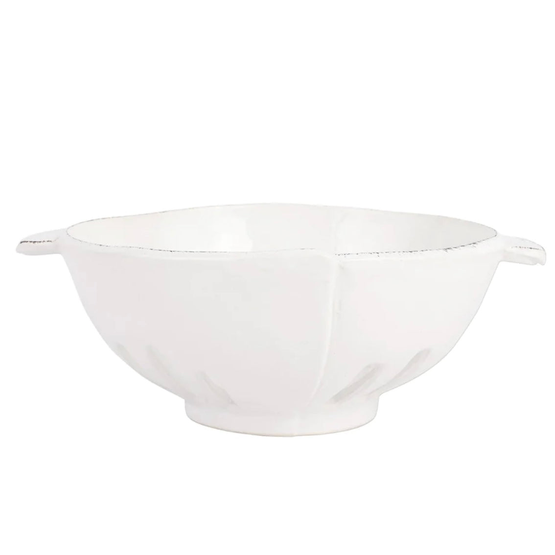 Vietri Lastra White Colander ~ Handcrafted Italian Stoneware - Image 2