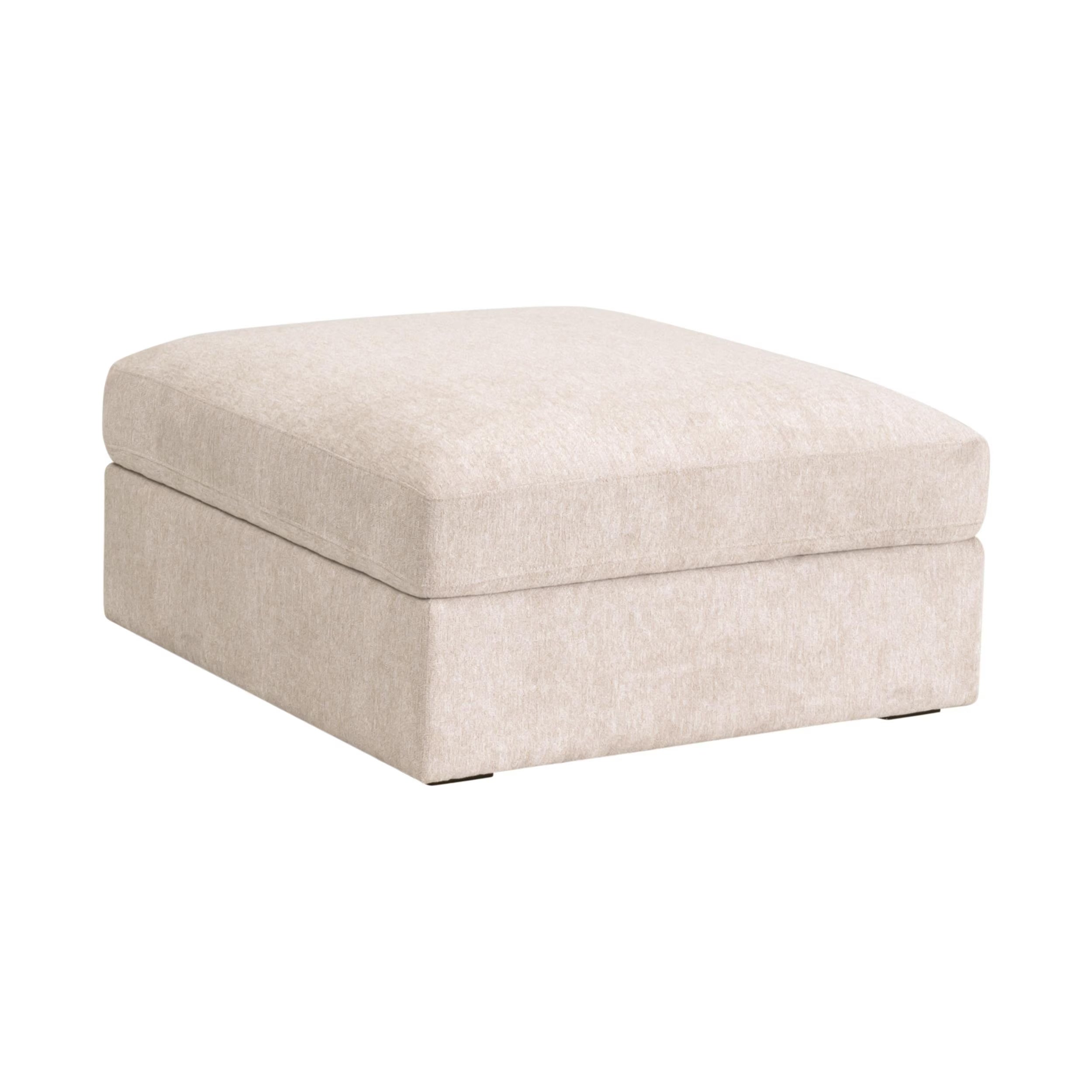 Essentials For Living Daley Modular Storage Ottoman ~ LiveSmart Halifax Ivory, Espresso - Image 3