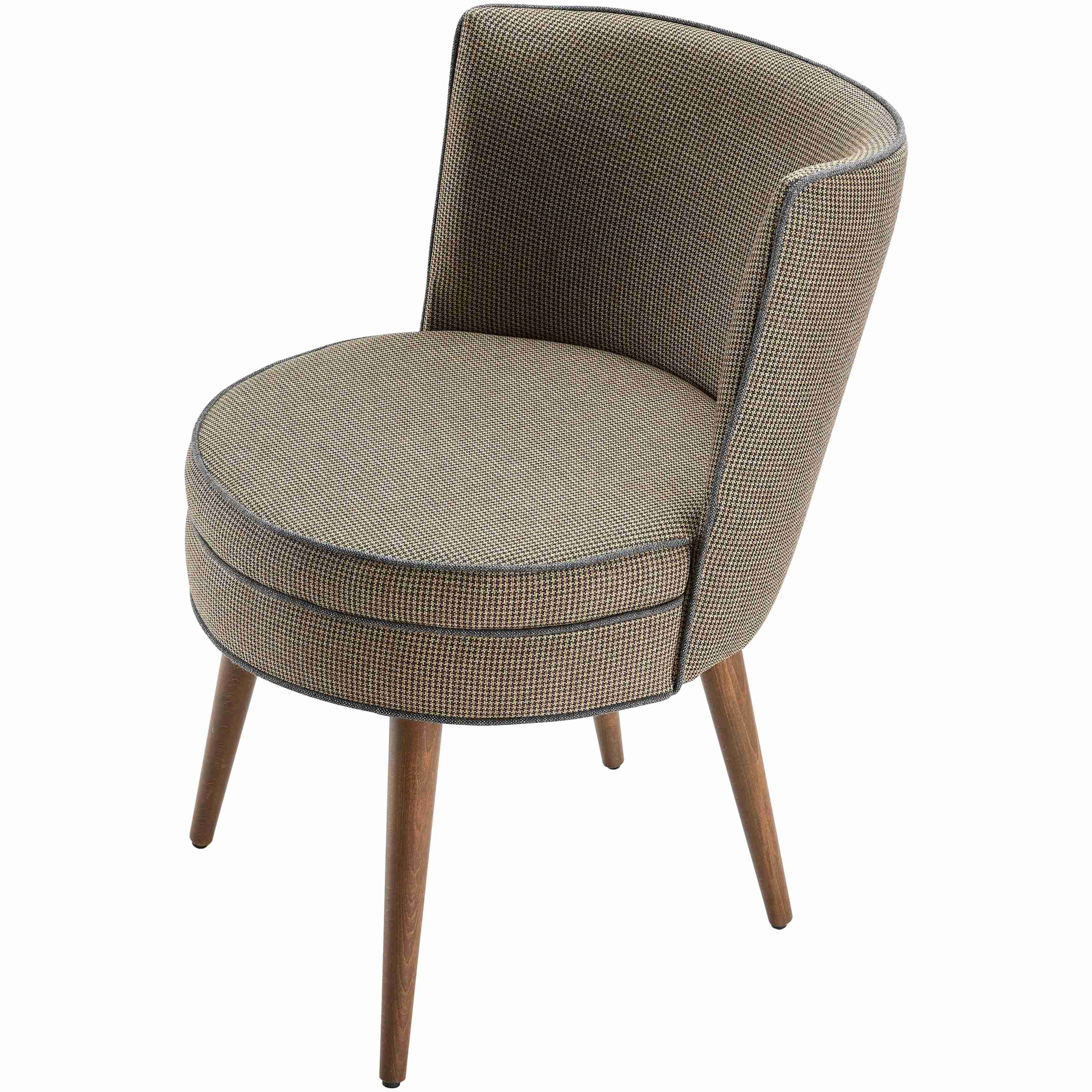 Surya Gabby Modern Brown Fabric Set of 2 Dining Chairs - Image 2