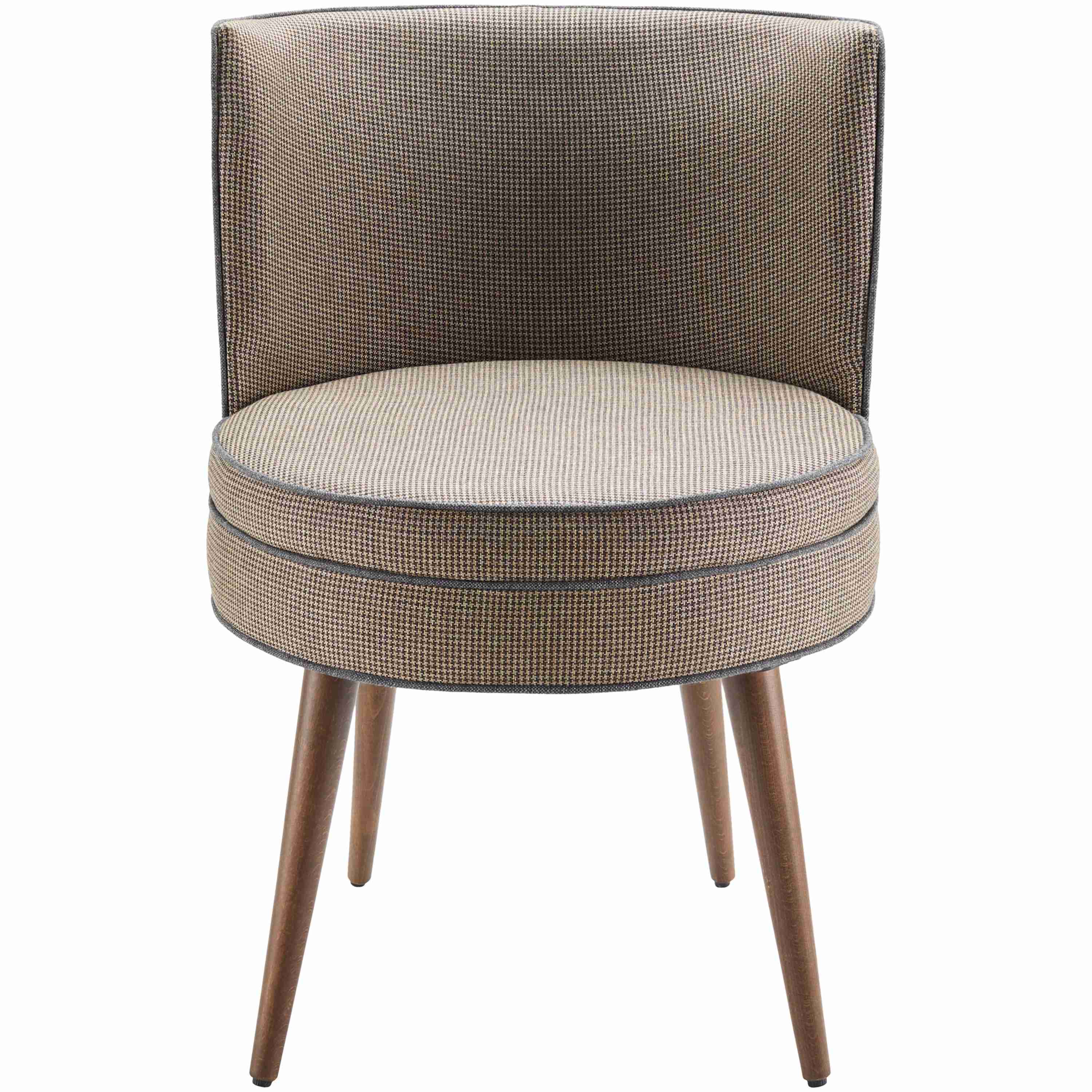 Surya Gabby Modern Brown Fabric Set of 2 Dining Chairs - Image 3