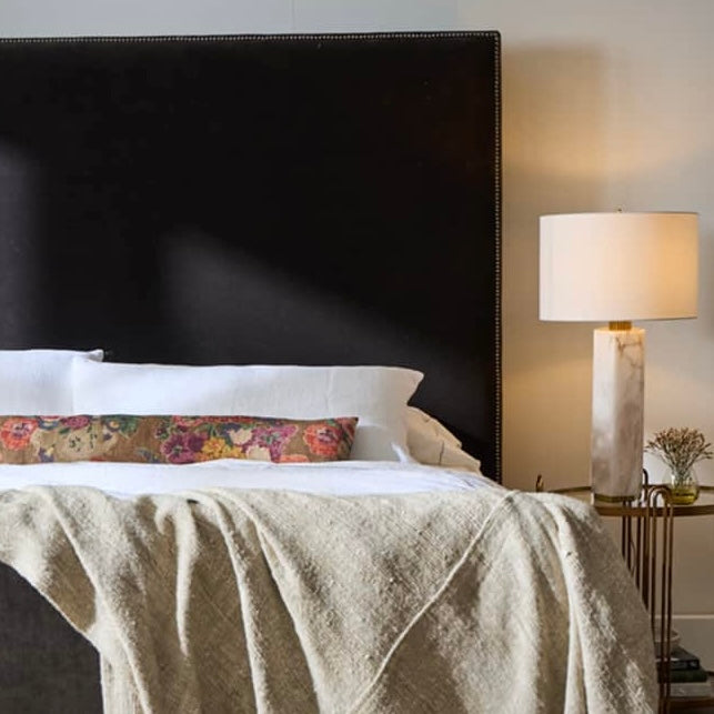 Rowe Furniture Glenwood 62" High California King Size Upholstered Bed with Welt Trim~ Available To Custom Order In All Fabrics - Image 2