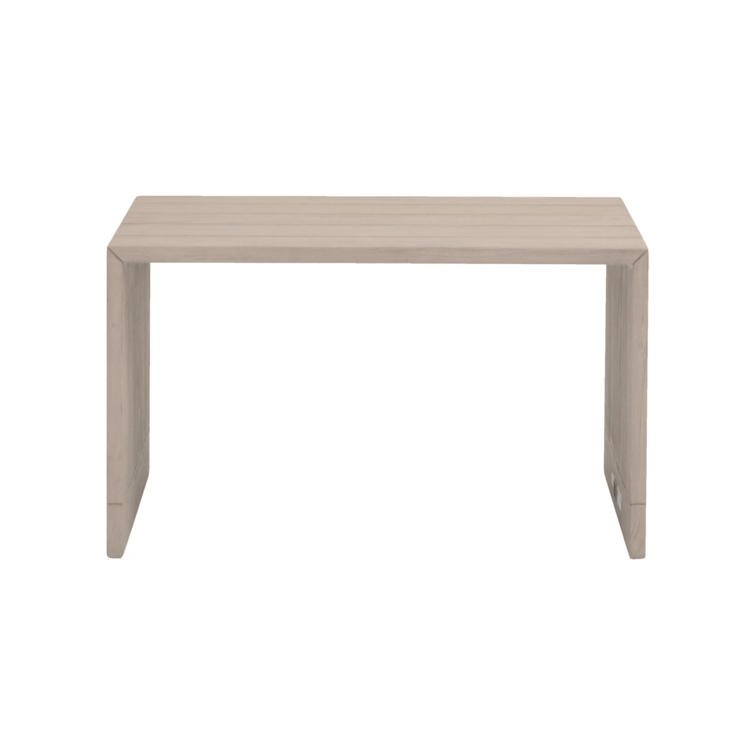 Essentials For Living Rhode Outdoor Coffee Table ~ Oat Flat Rope, Washed Ever Teak - Image 3