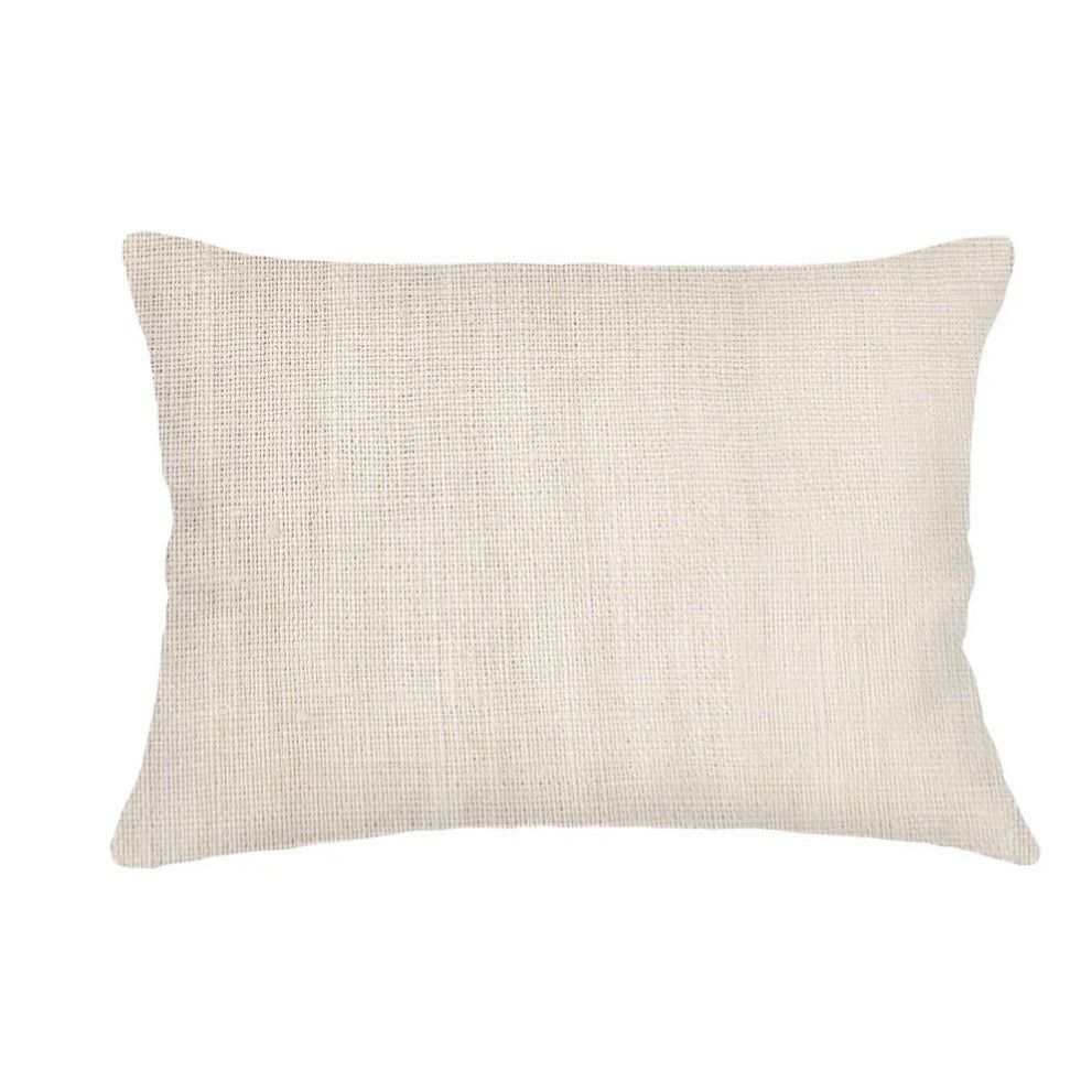 Anaya Home So Soft Linen Natural Beige Lumbar Pillow 14x20 With Down Insert ~ DREAMY BEDDING SALE ~ Limited Quantity - Image 1