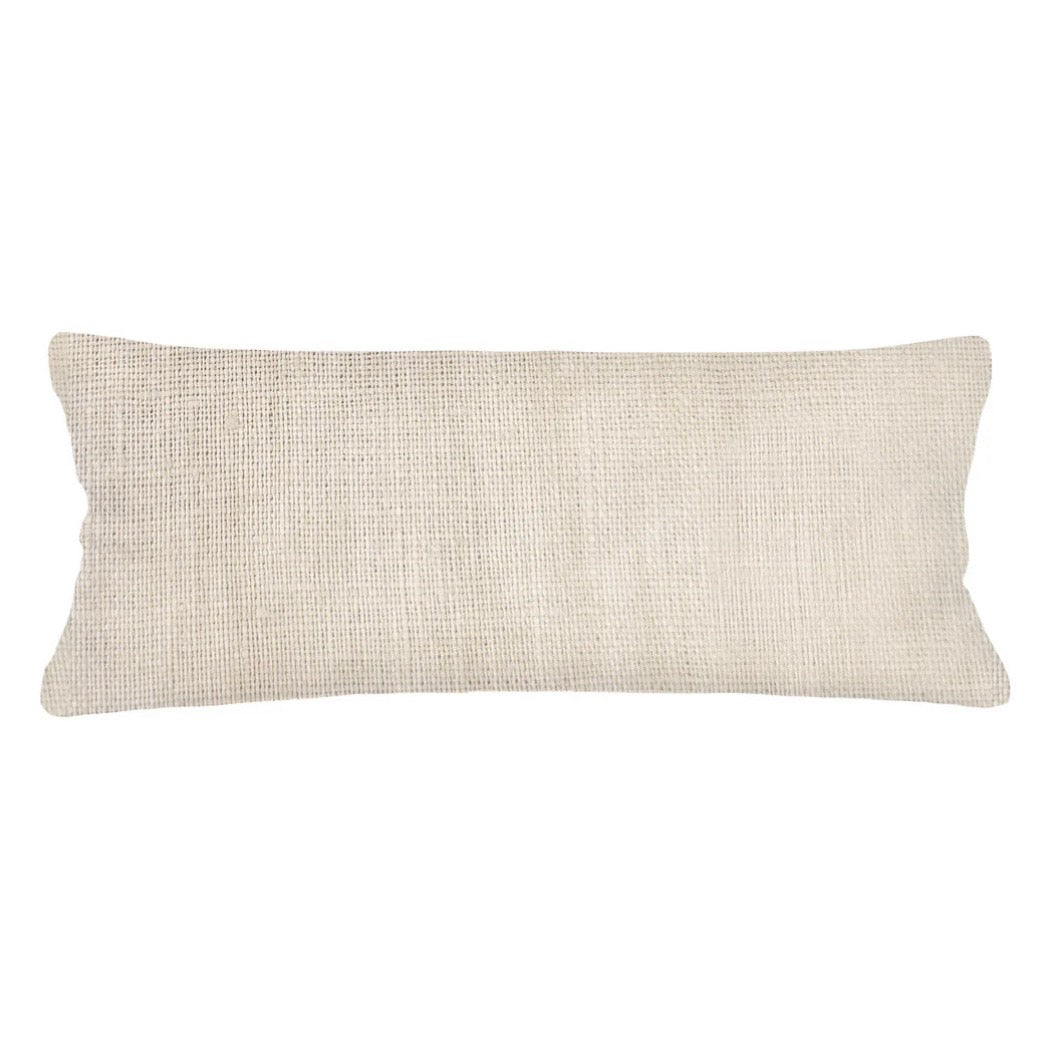 Anaya Home So Soft Linen Natural Beige Lumbar Pillow 14x40 With Down Insert ~ DREAMY BEDDING SALE ~ Limited Quantity - Image 1