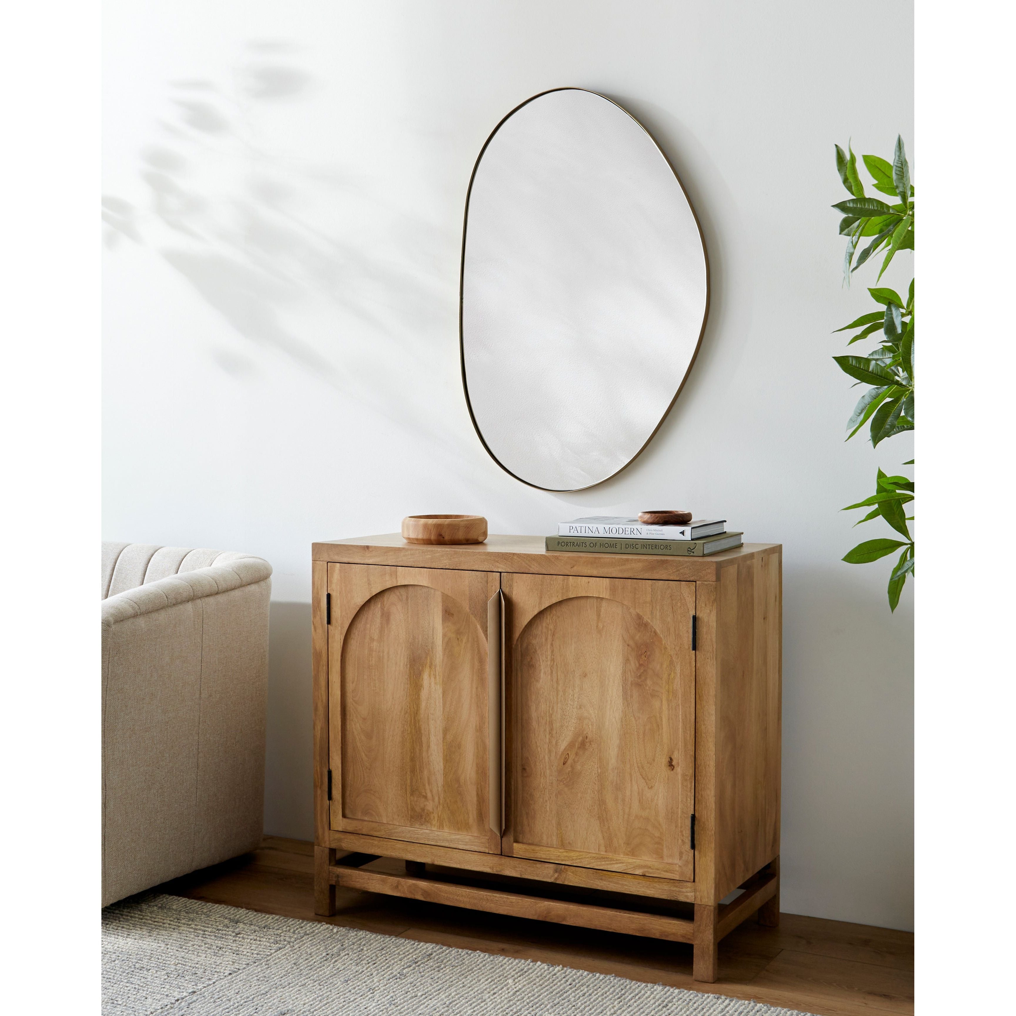 Surya Bryon Modern Mango Wood Cabinet - Image 1