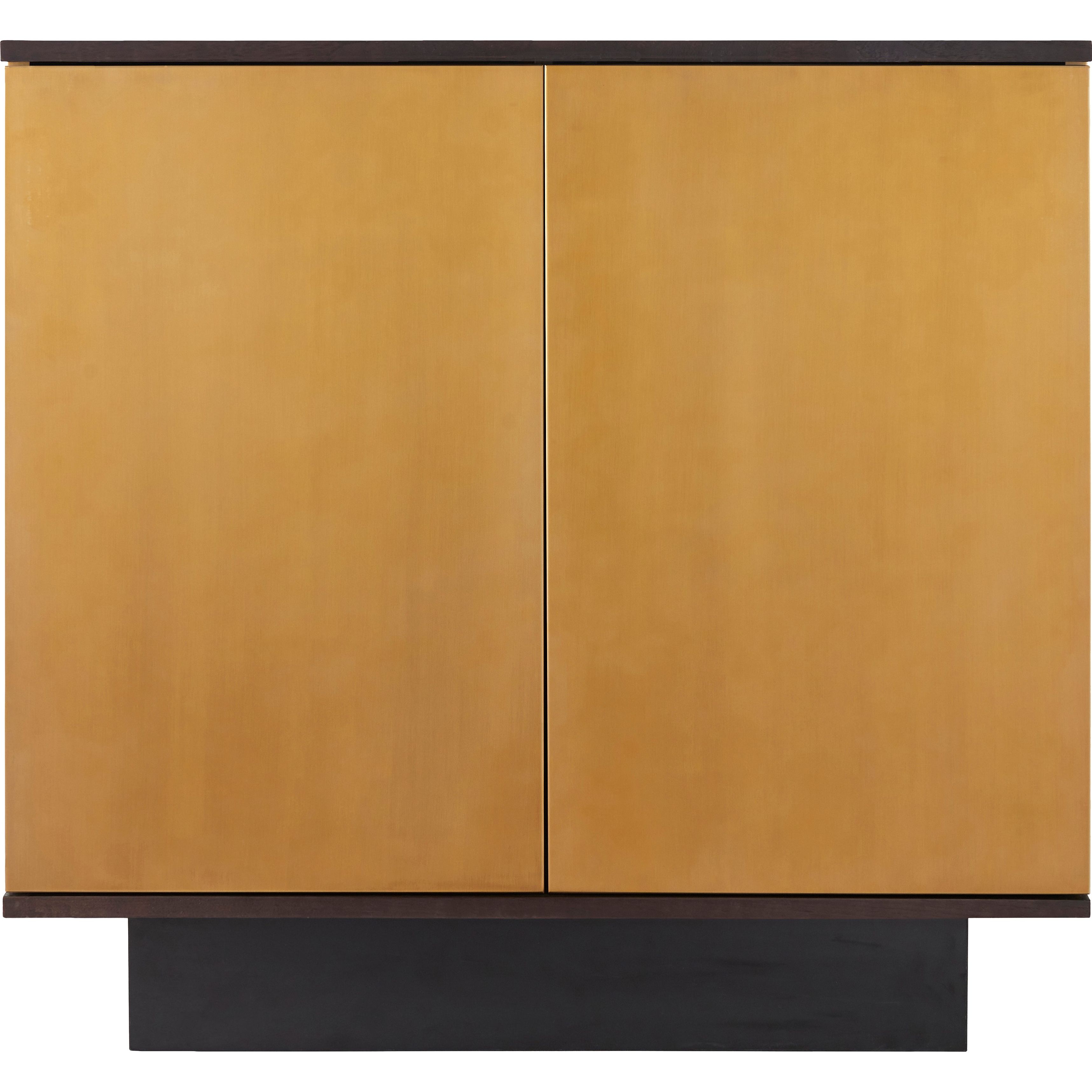 Surya Peaceful Modern Gold and Black Cabinet - Image 3
