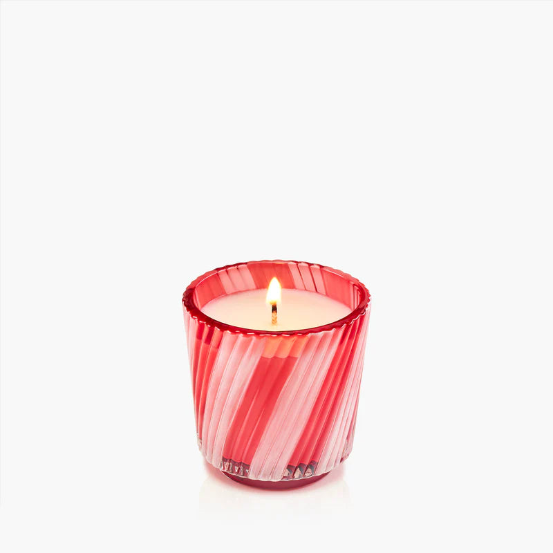 Voluspa Crushed Candy Cane Pedestal Candle ~ 2.5 oz. ~ SPRING SALE ~ Limited Quantity - Image 2