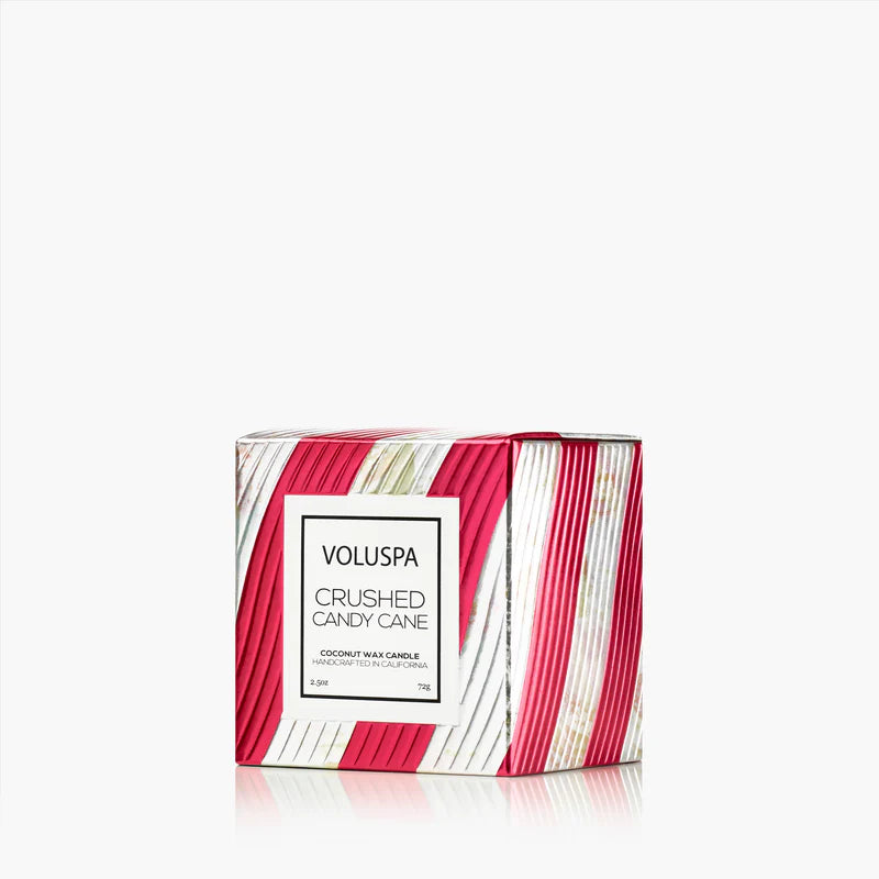 Voluspa Crushed Candy Cane Pedestal Candle ~ 2.5 oz. ~ SPRING SALE ~ Limited Quantity - Image 3