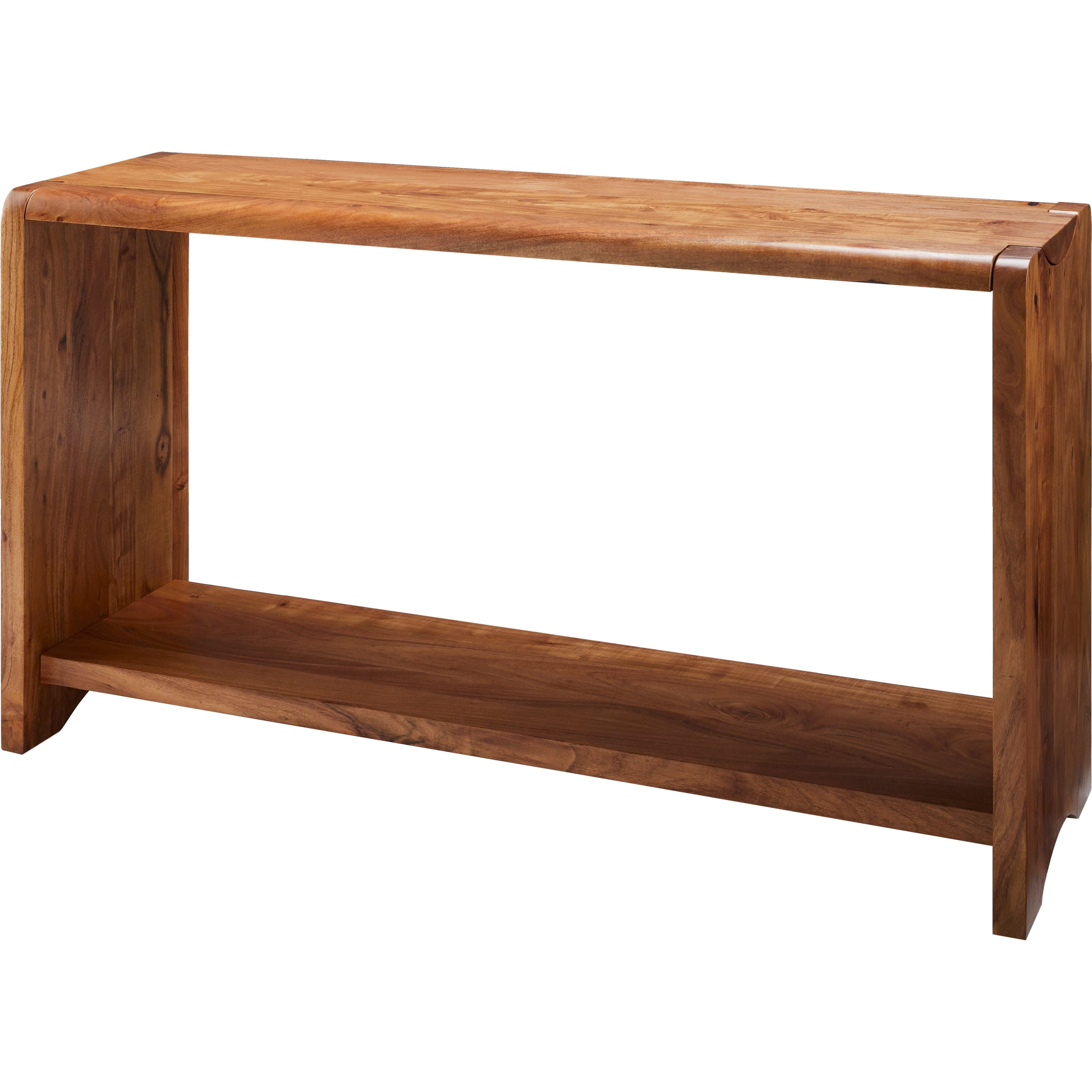 Surya Joiner Modern Acacia Wood with Bottom Shelf Console Table - Image 1