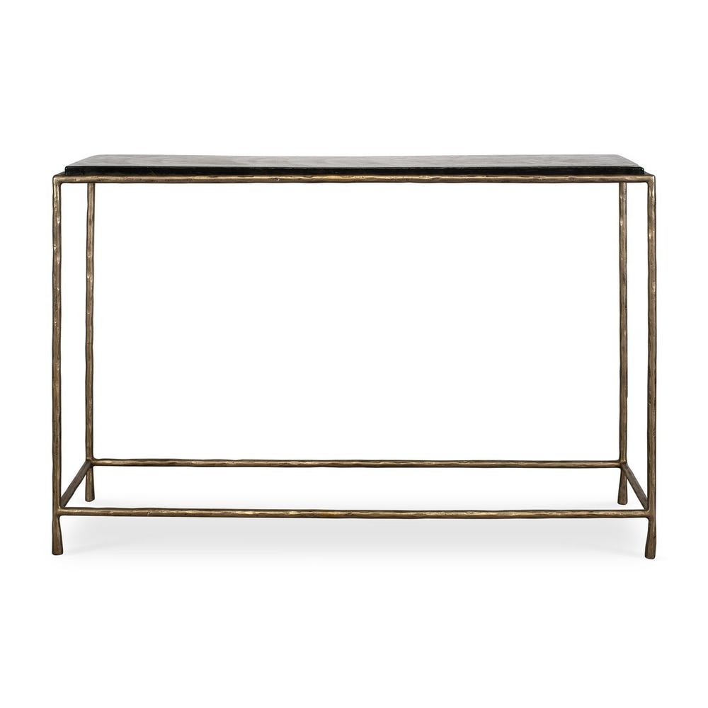 Uttermost Ovard Recycled Cast Glass Top Console Table - Image 1