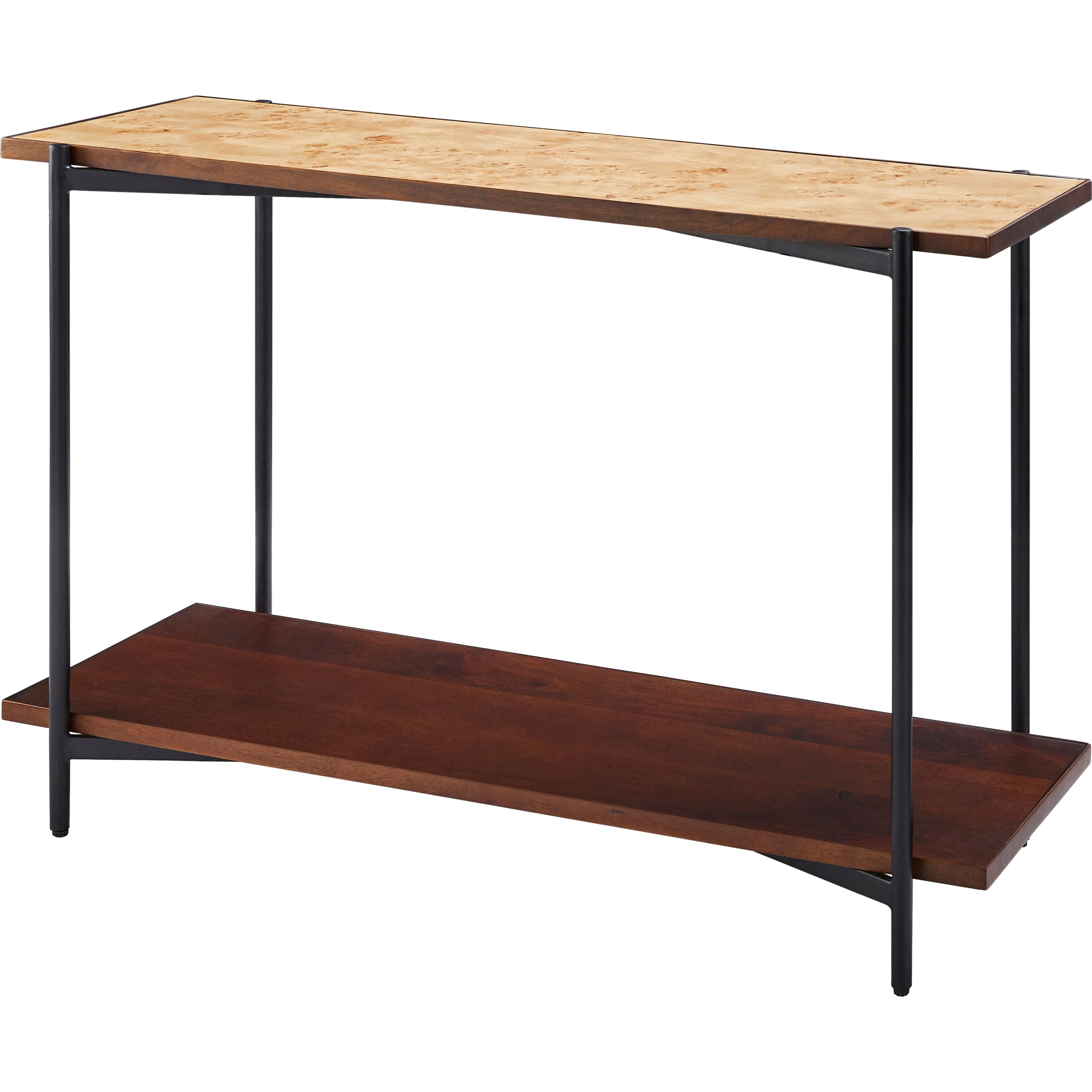 Surya Judith Modern Mango Wood with Bottom Shelf Console Table - Image 3