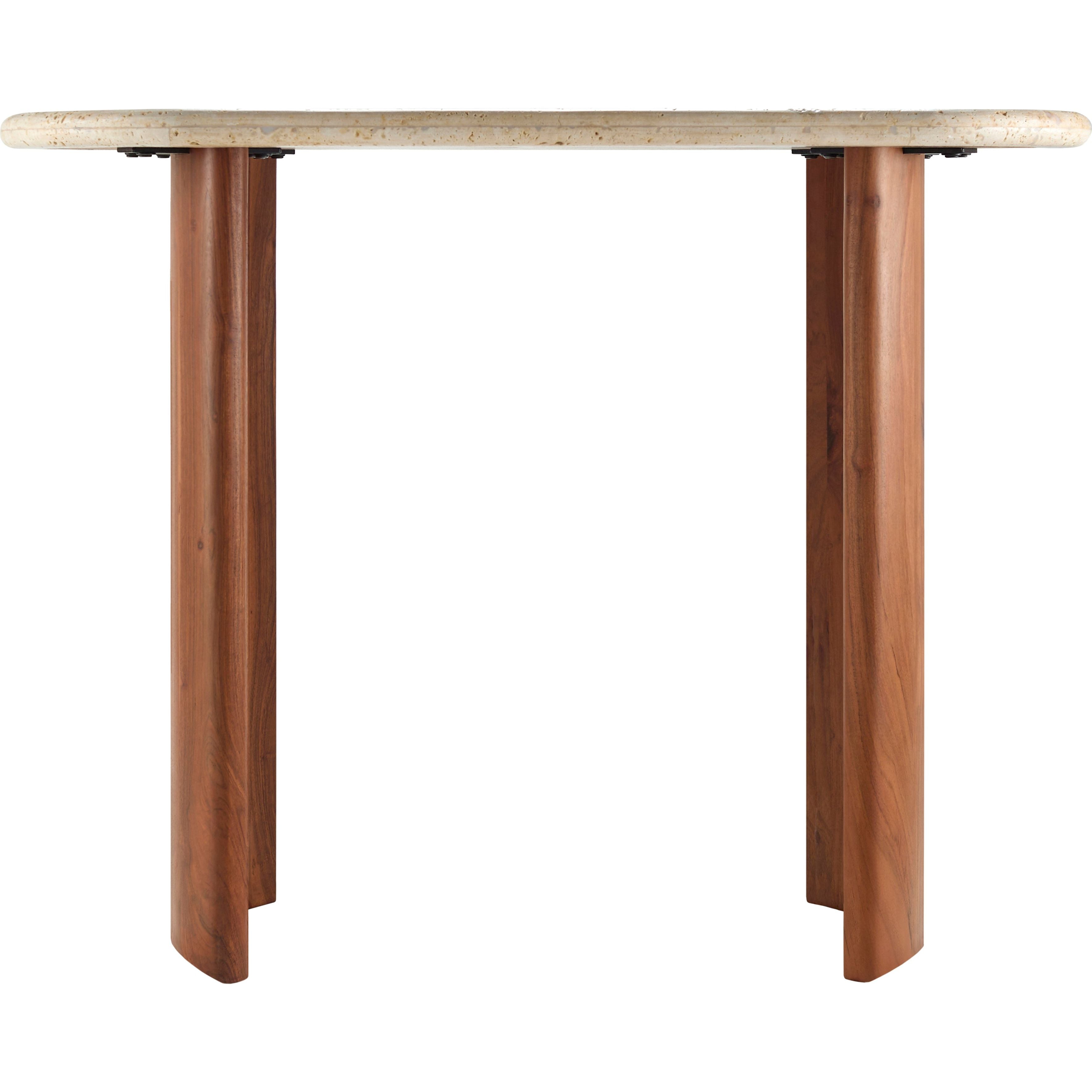 Surya Abacus Modern Acacia Wood Console Table - Image 2