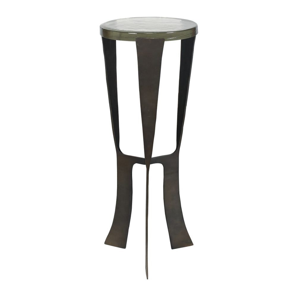 Uttermost Renaud Dark Bronze Drink Table - Image 2