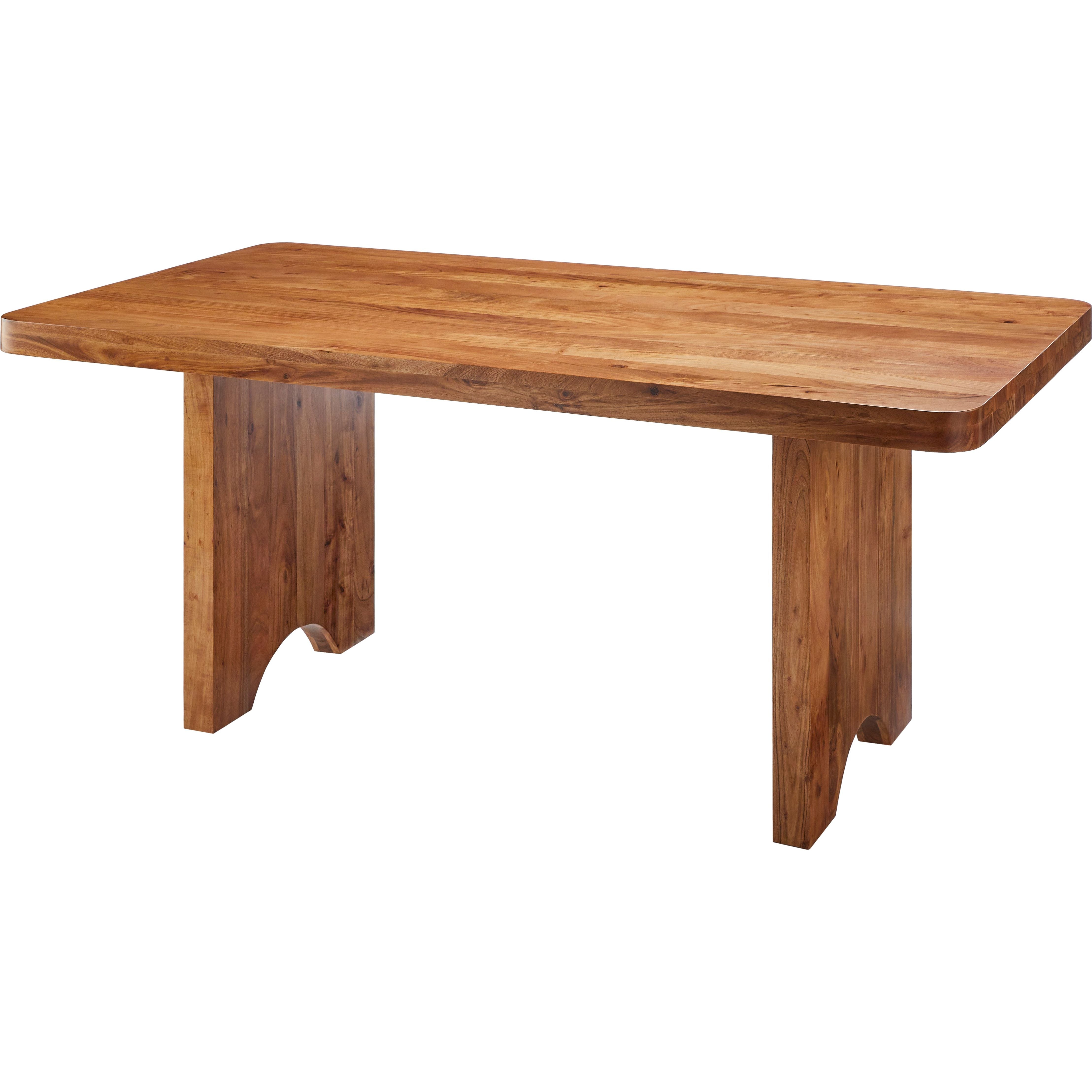 Surya Joiner Modern Rustic Acacia Wood Dining Table - Image 2