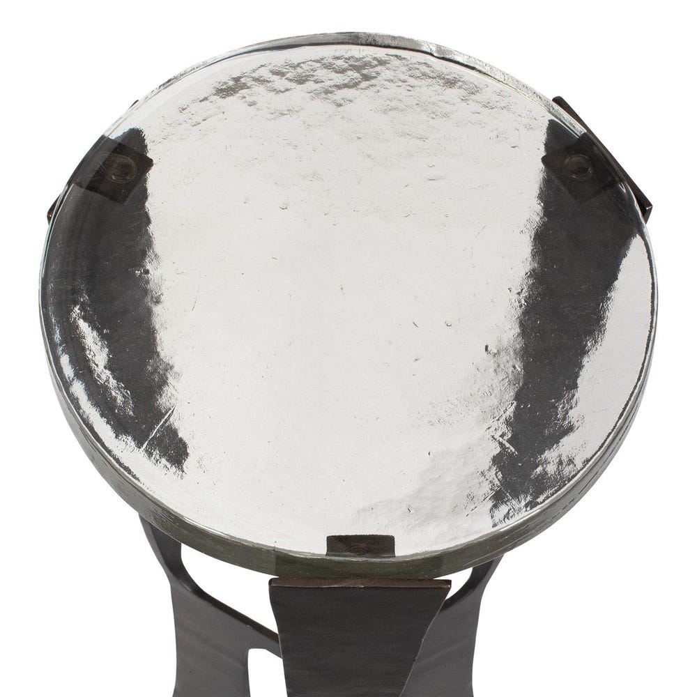 Uttermost Renaud Dark Bronze Drink Table - Image 3