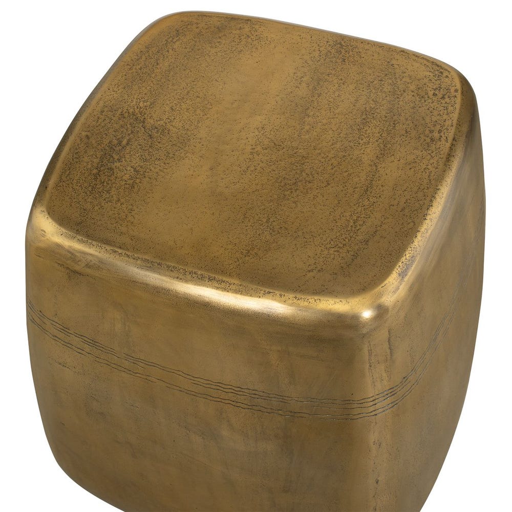 Uttermost Saguaro Aged Brass Side Table ~ Indoor-Outdoor Use - Image 3
