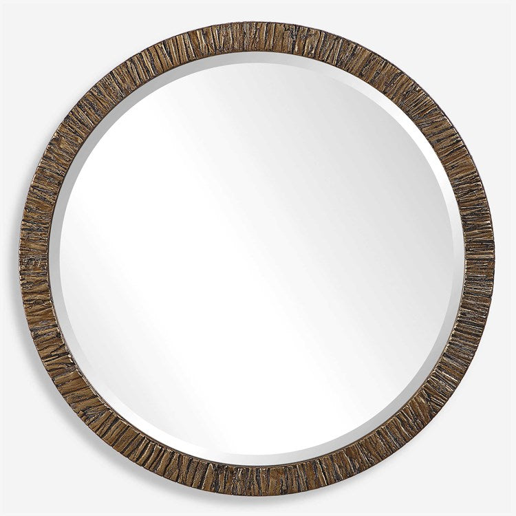 Uttermost Wayde Natural Tree Bark Round Mirror - Image 2