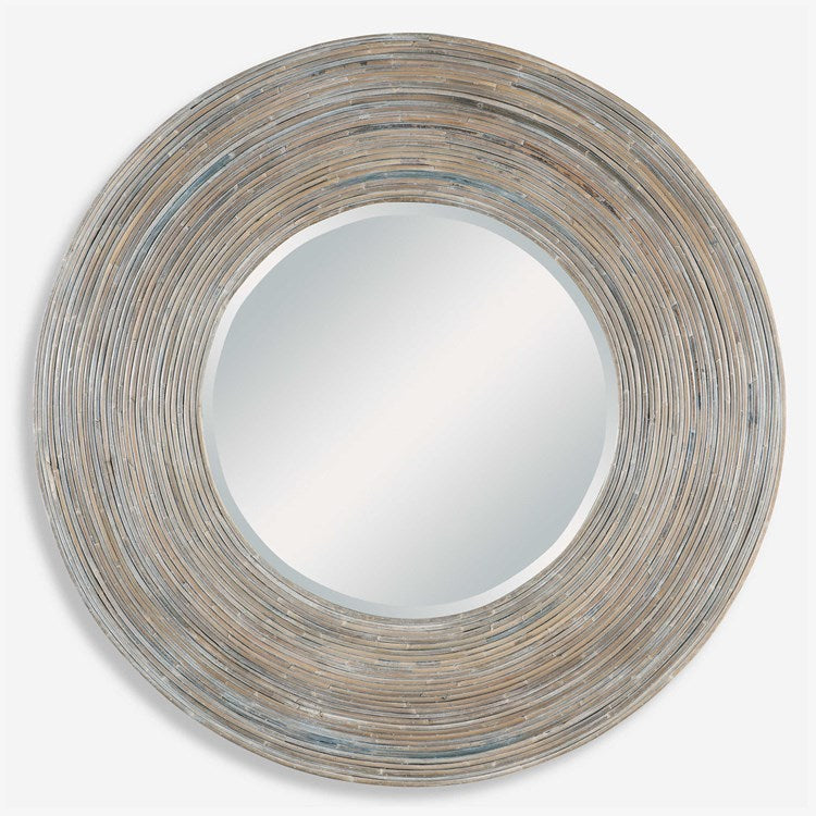 Uttermost Vortex Natural Rattan Round Mirror - Image 3