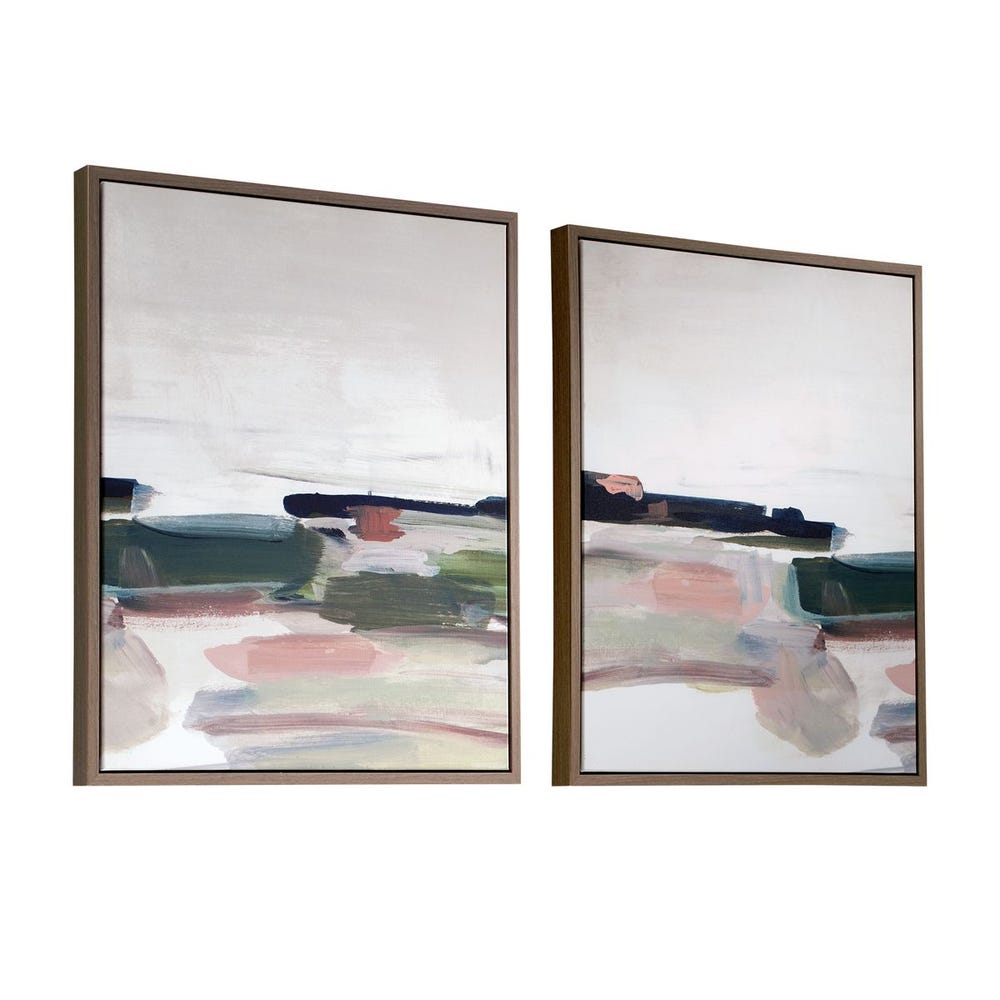 Uttermost Just Peaking Framed Canvases ~ Set Of 2 - Image 3