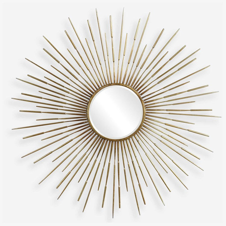 Uttermost Golden Rays Starburst Gold Round Mirror - Image 3