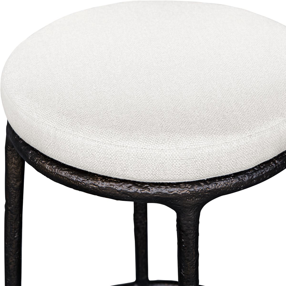 Uttermost Thayer Outdoor Counter Stool With Oyster White Cushion - Image 3