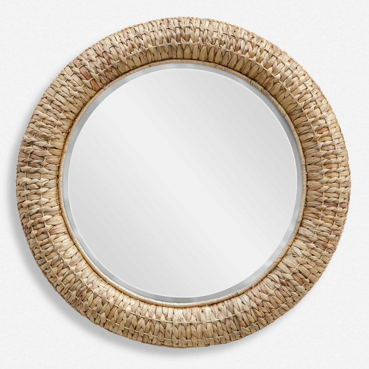 Uttermost Twisted Seagrass Round Mirror - Image 2
