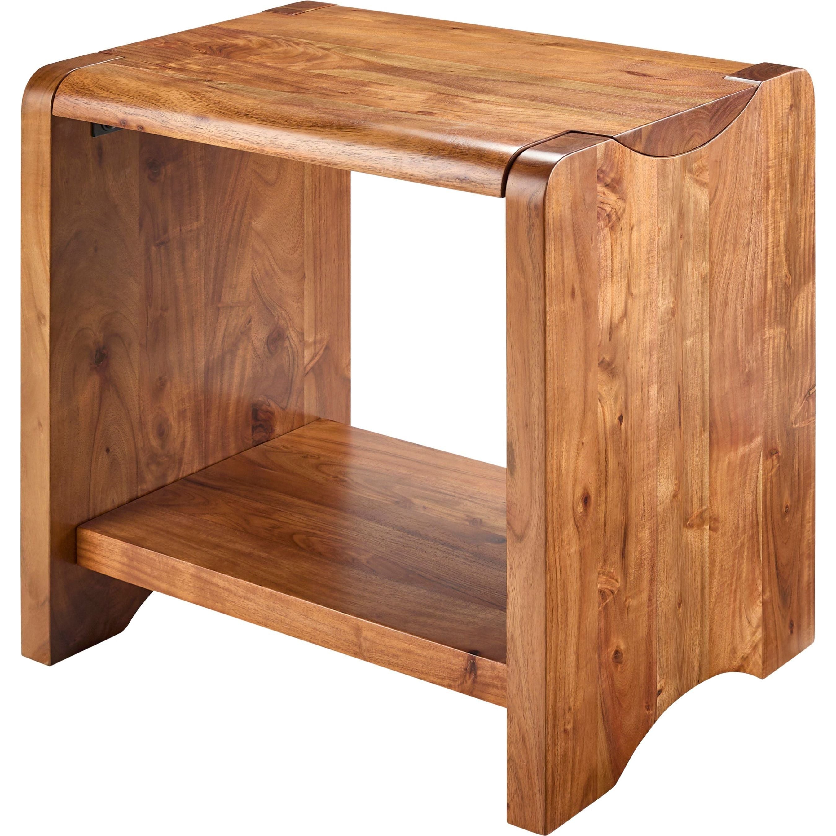 Surya Joiner Modern Acacia Wood End Table - Image 1