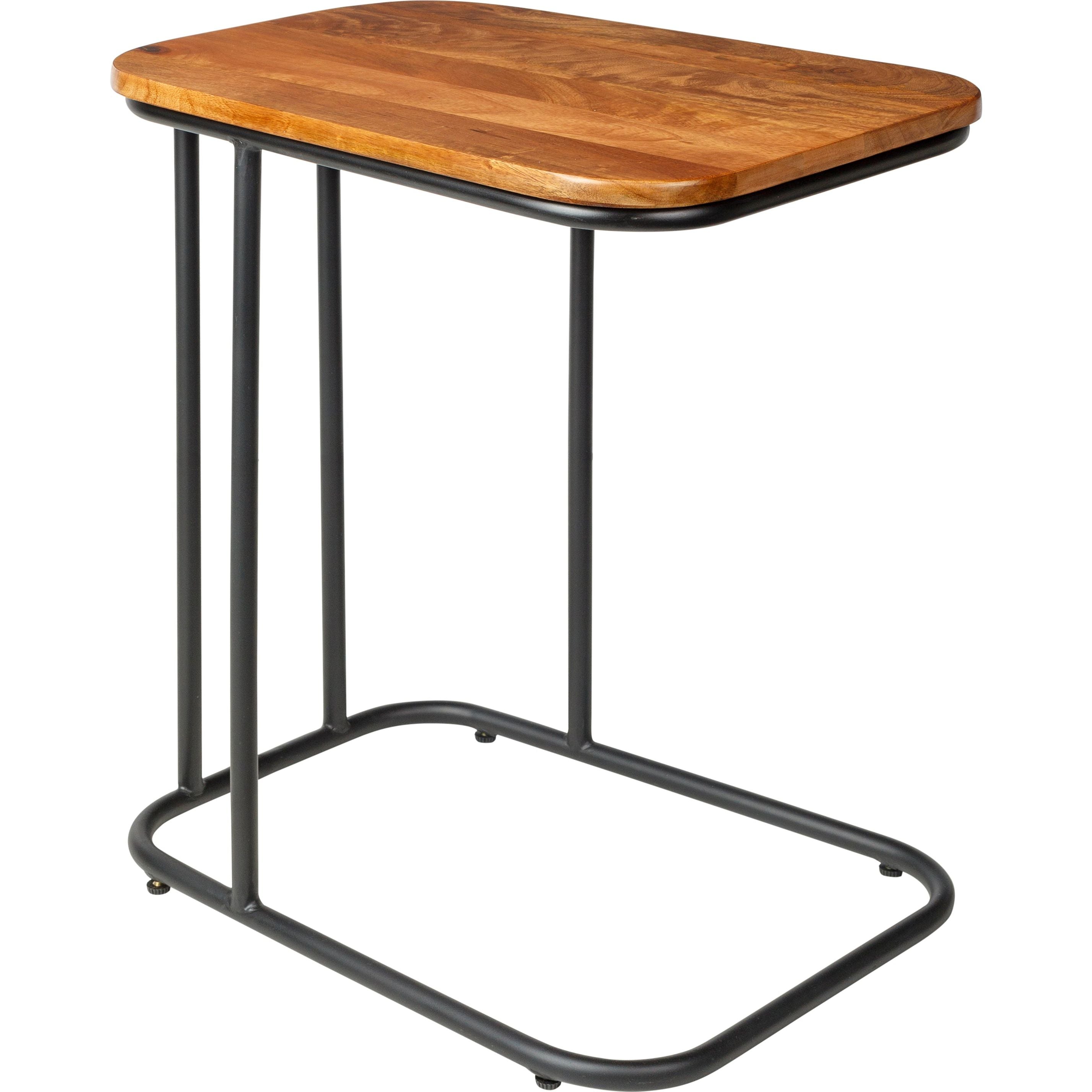 Surya Kaduna  Modern Wood with Metal Base End Table - Image 2