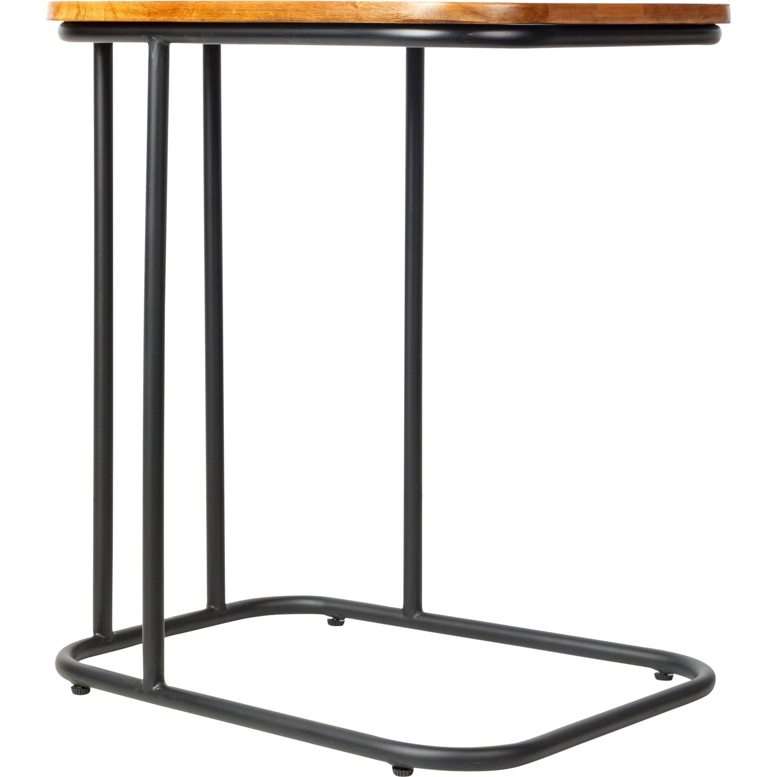 Surya Kaduna  Modern Wood with Metal Base End Table - Image 3