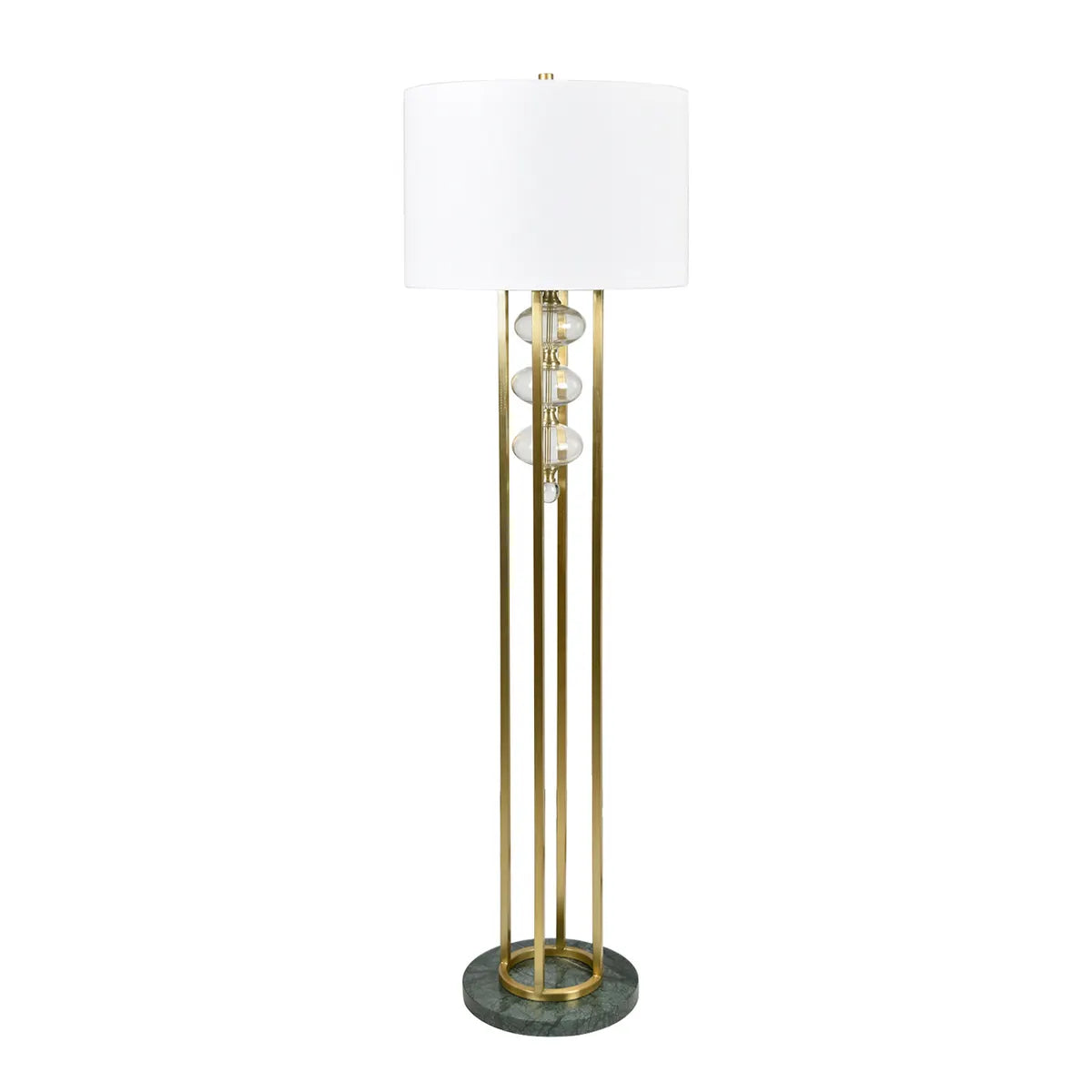 Crestview Collection Yara Gold And Marble Floor Lamp