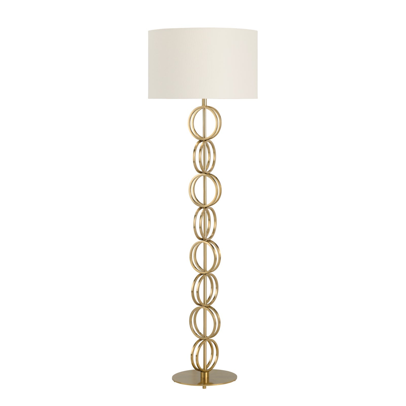 Crestview Collection Loxton Gold Rings Floor Lamp - Image 1
