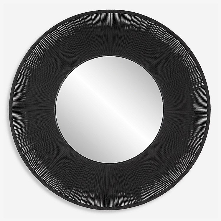 Uttermost Sailor’s Knot Black Rope Round Mirror - Image 2