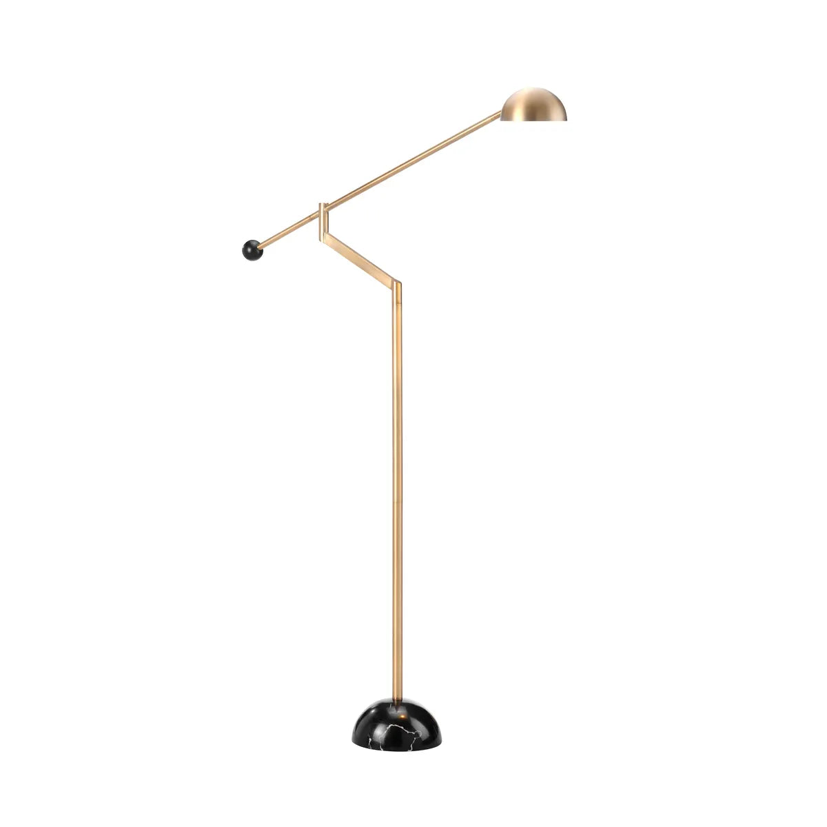 Crestview Collection Keaton Gold Dome Floor Lamp - Image 2