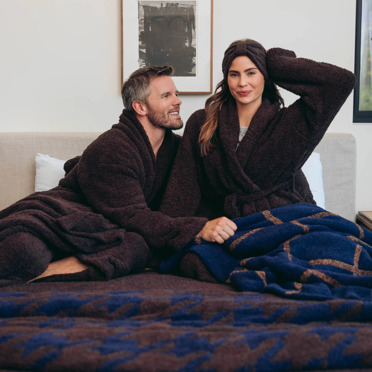Kashwere Walnut Signature Shawl Collar Robe ~ XS, S/M and XL