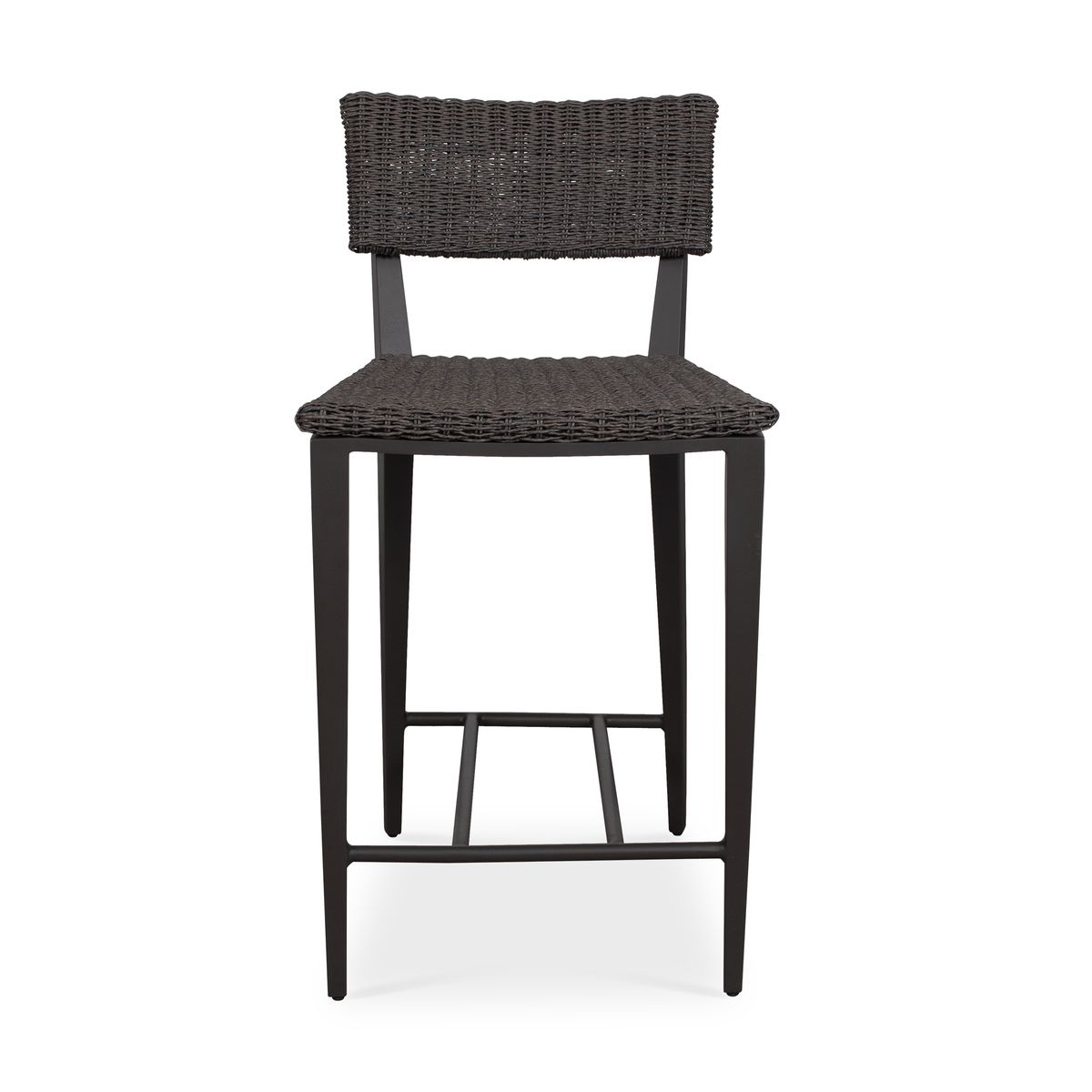 Uttermost Calbas Java Black All Weather Wicket Outdoor Counter Stool - Image 3
