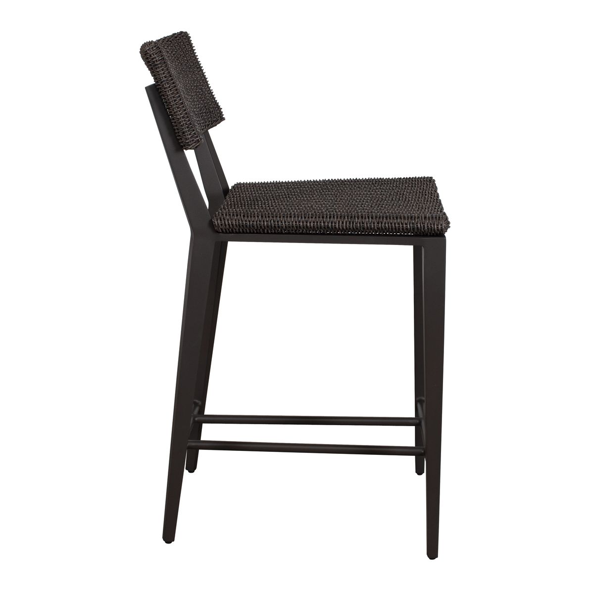 Uttermost Calbas Java Black All Weather Wicket Outdoor Counter Stool - Image 2