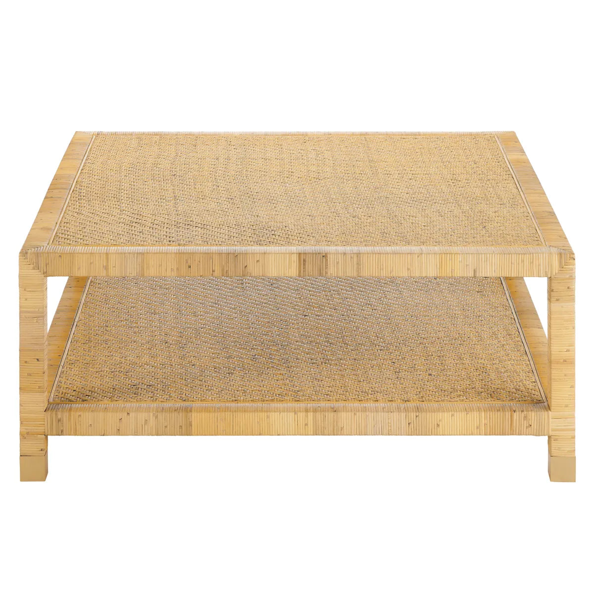 Crestview Collection Barbados Natural Wood Square Coffee Table - Image 2