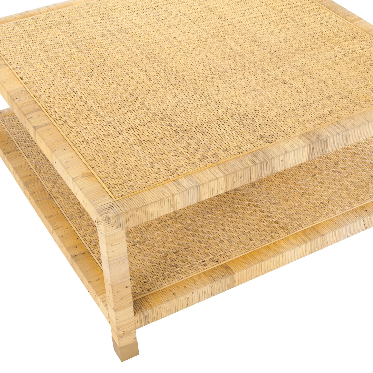 Crestview Collection Barbados Natural Wood Square Coffee Table - Image 3