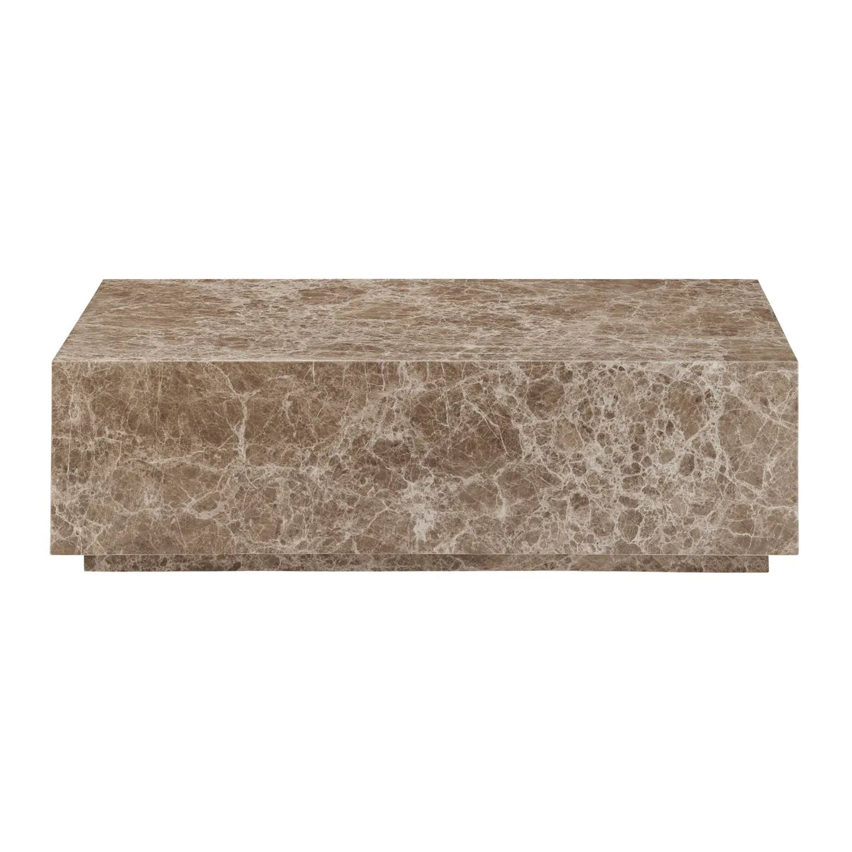 Crestview Collection Montera Brown Marble Coffee Table - Image 2