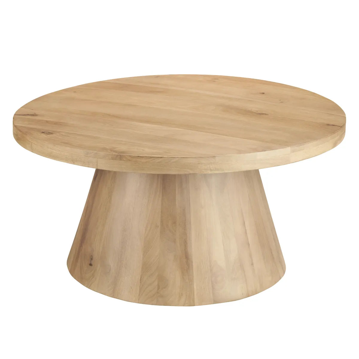 Crestview Collection Keppler Natural Round Coffee Table - Image 1