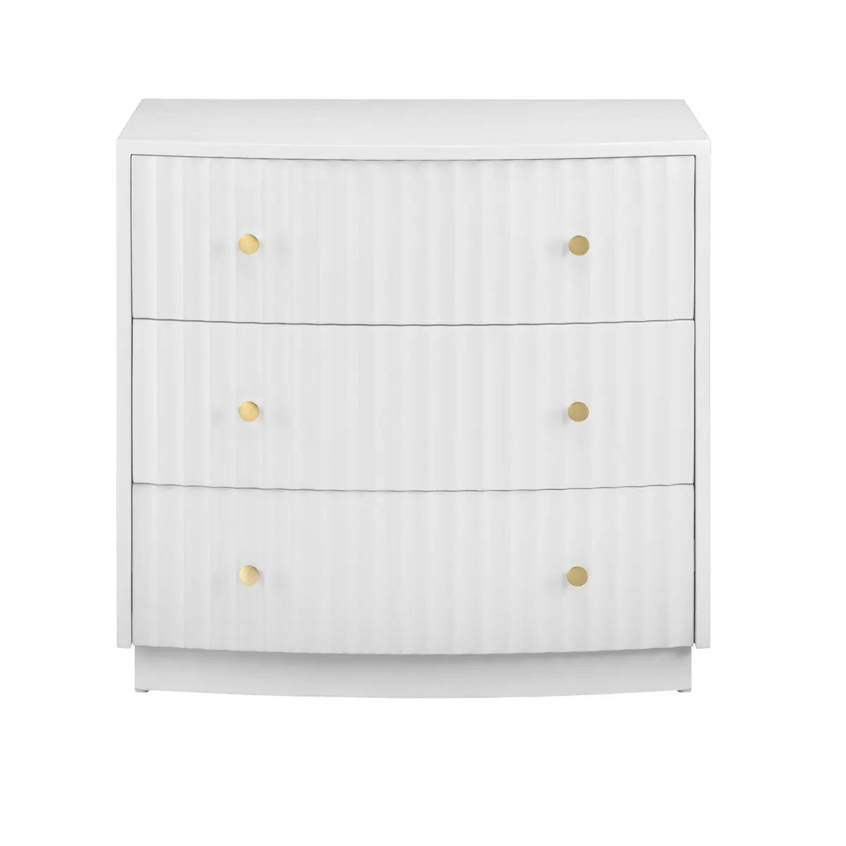 Crestview Collection Percy White Three- Drawer Chest - Image 2